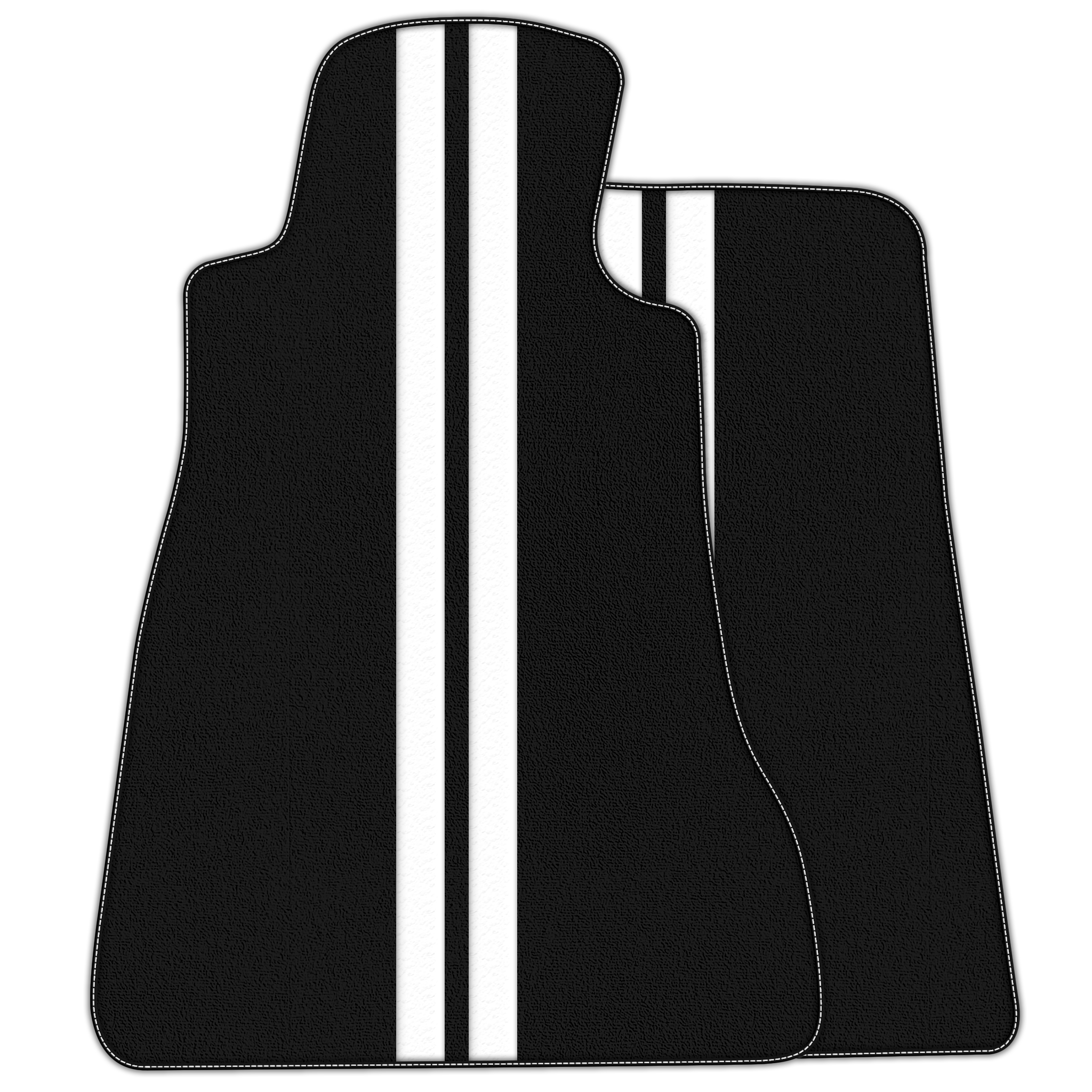 Black Floor Mats for Chevrolet Corvette C5 (1997-2004) - Custom Colors