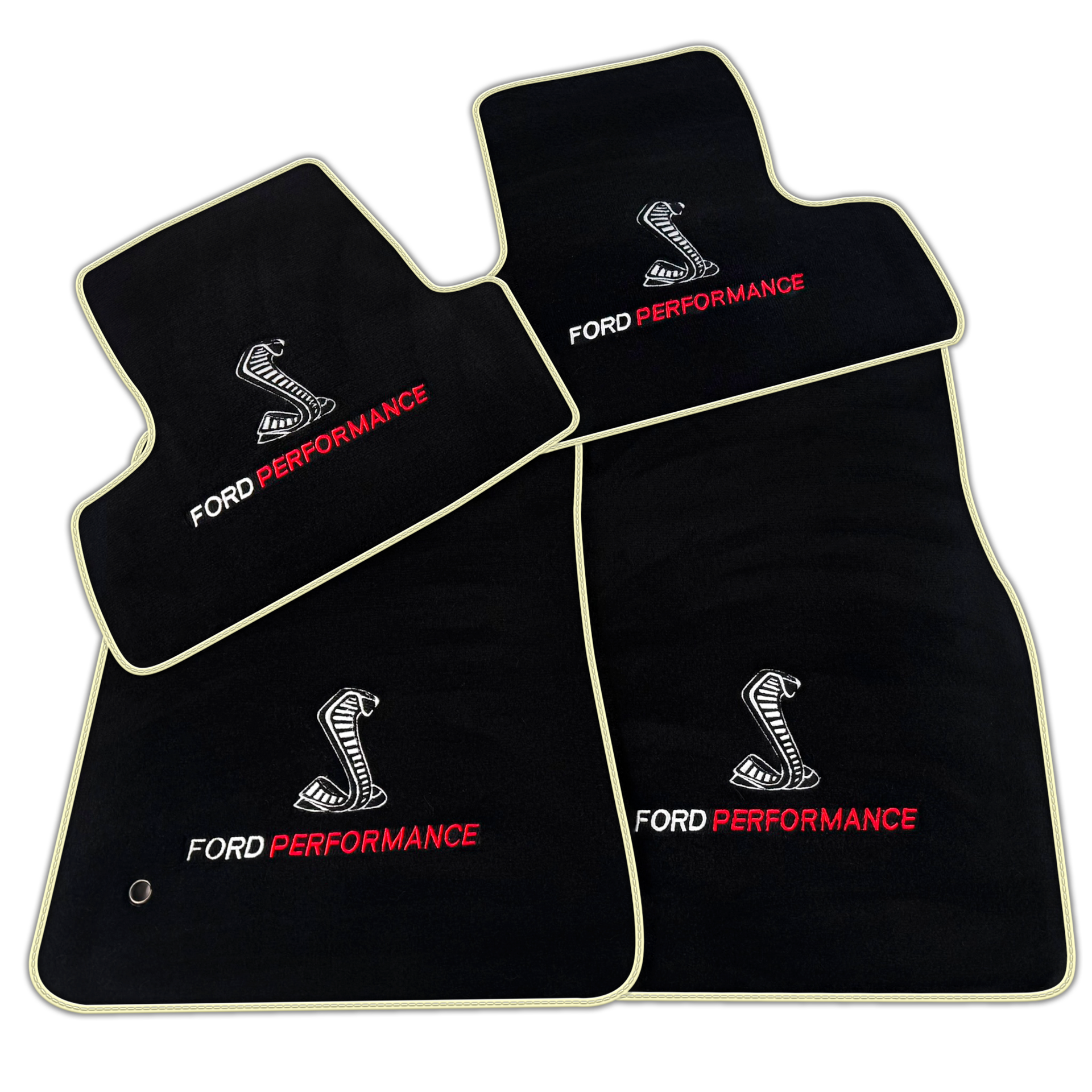 Black Floor Mats for Ford Mustang V (2004-2010) Ford Performance