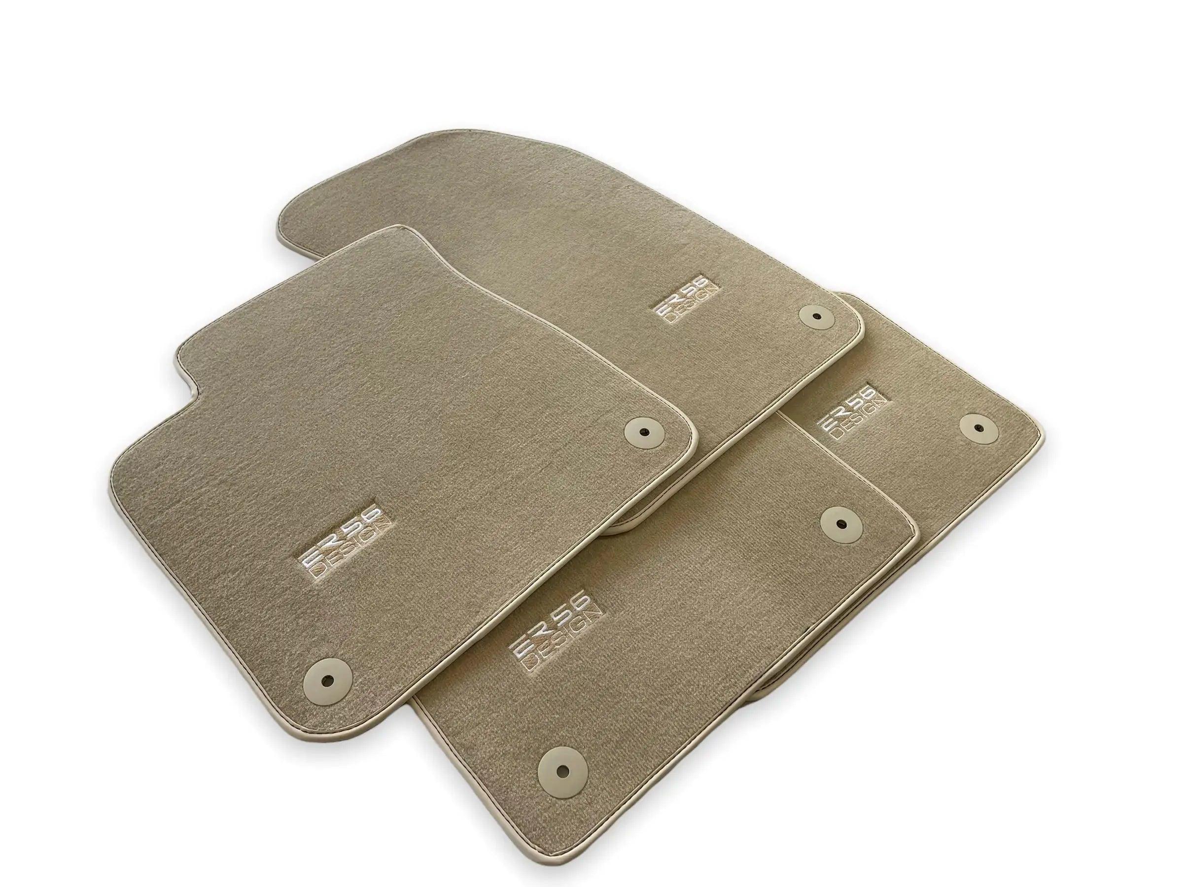 Beige Floor Mats for Audi A4 - B8 Allroad Quattro (2008-2015) | ER56 Design - AutoWin