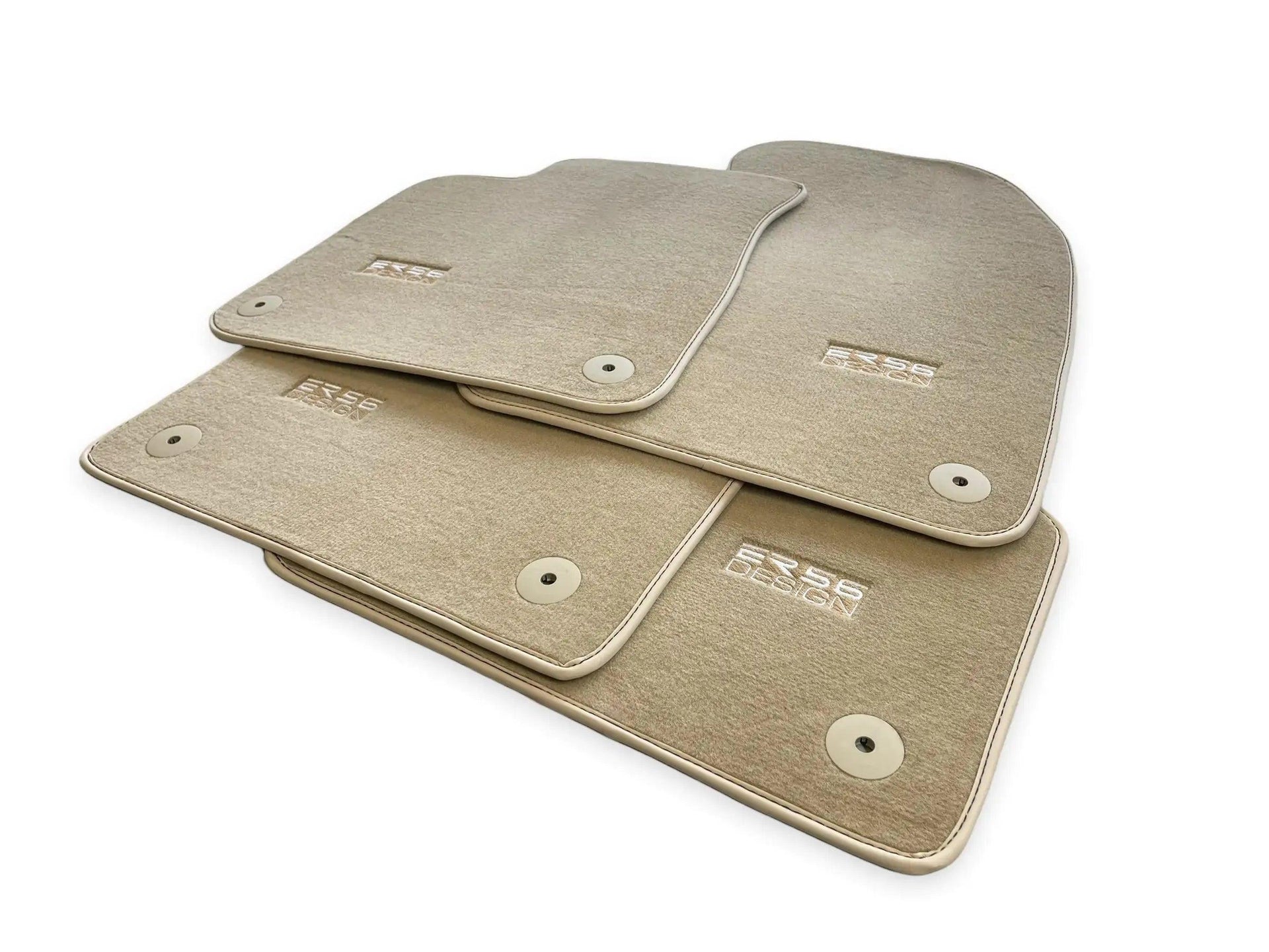 Beige Floor Mats for Audi Q3 8U (2011-2018) | ER56 Design - AutoWin