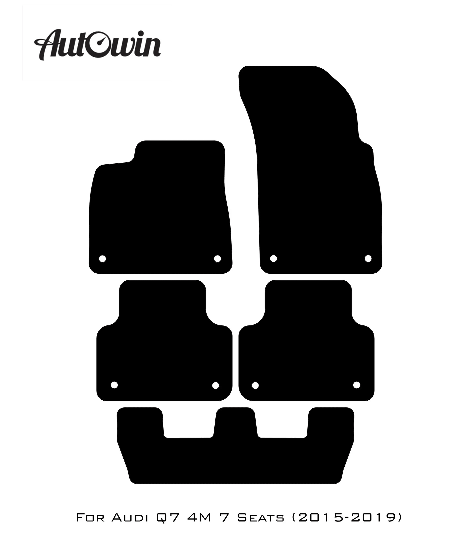 Beige Floor Mats for Audi Q7 4M (2015-2019) | ER56 Design - AutoWin