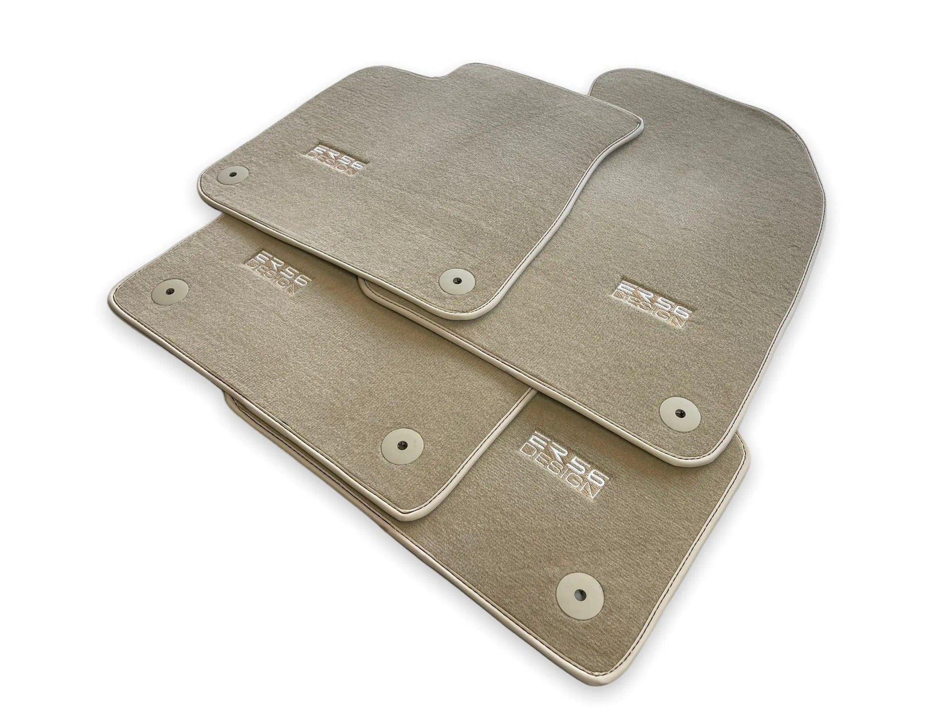 Beige Floor Mats for Porsche Cayenne (2018-2023) | ER56 Design - AutoWin
