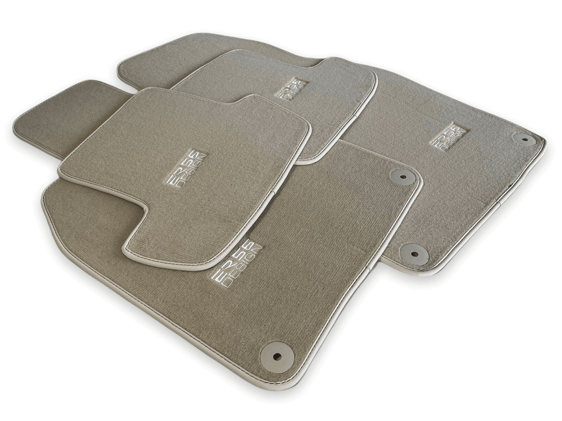 Beige Floor Mats for Porsche Macan (2014-2023) | ER56 Design - AutoWin
