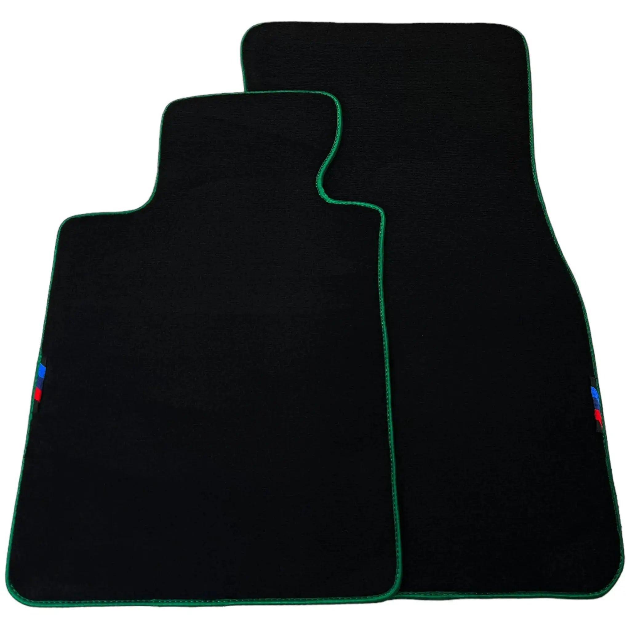 Black Floor Mats For BMW X3 Series F25 | Green Trim - AutoWin