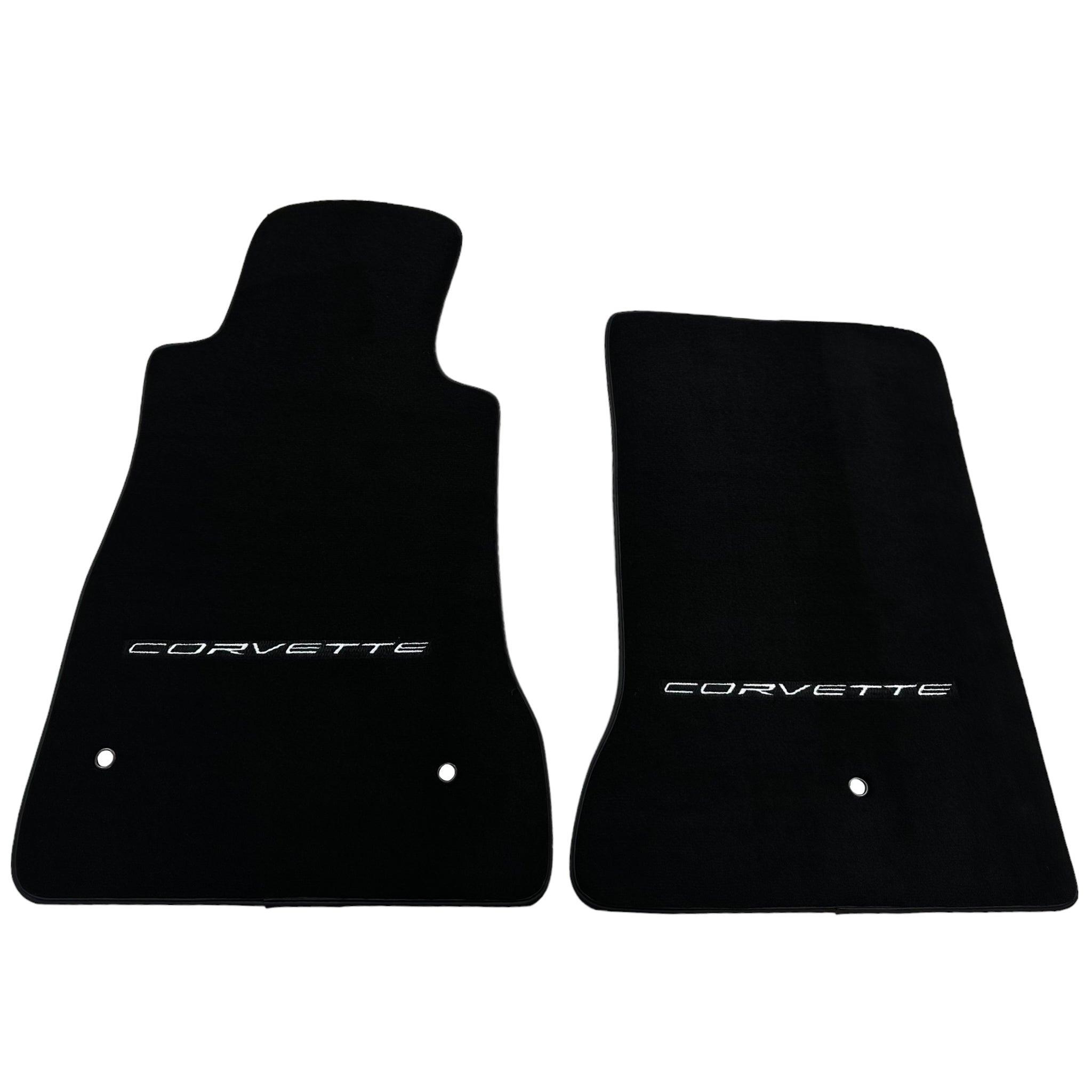 Black Floor Mats For Chevrolet Corvette C6 (2005-2013) - AutoWin
