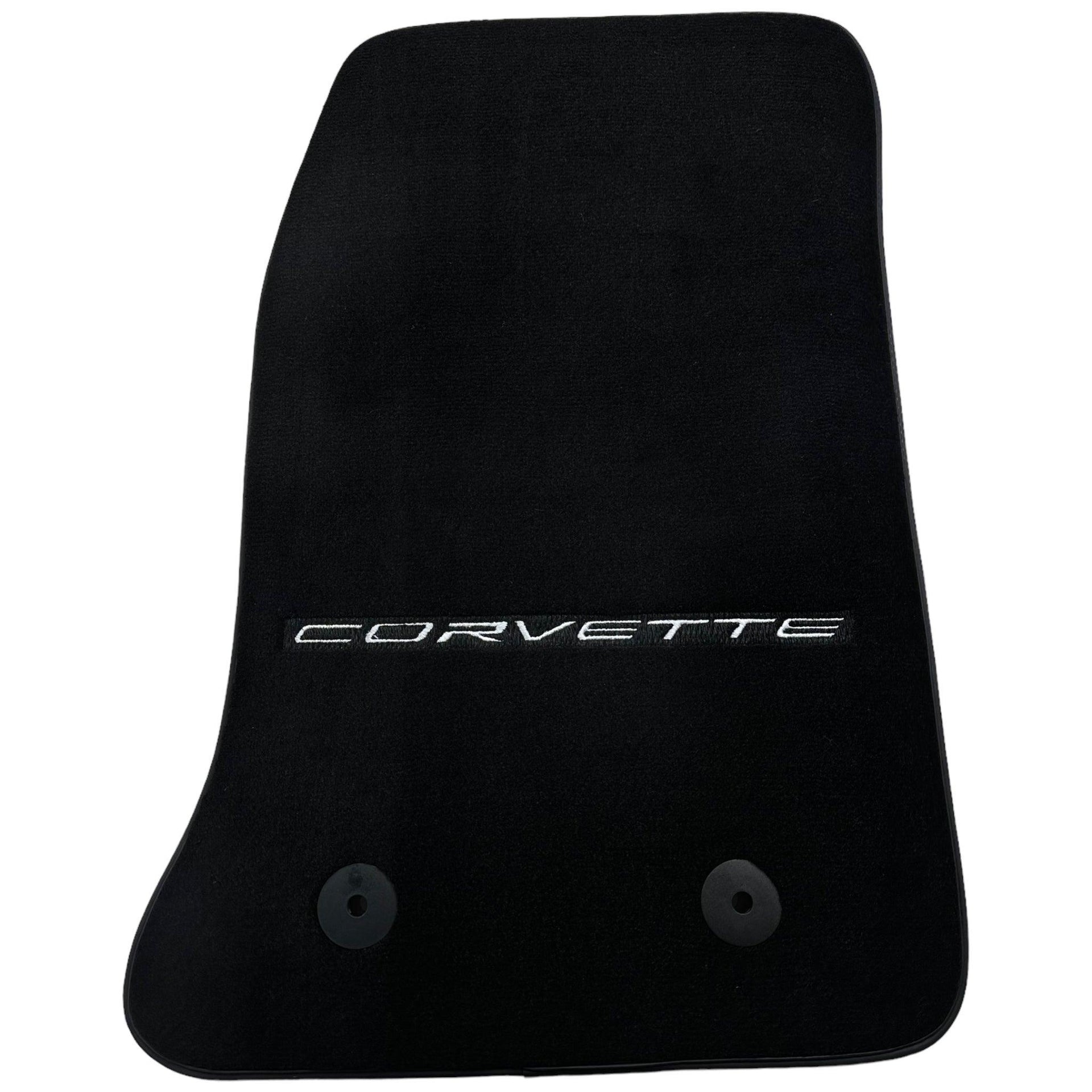Black Floor Mats For Chevrolet Corvette C7 (2014-2019) - AutoWin