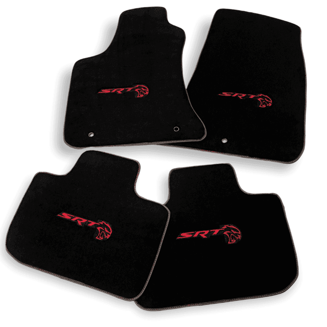 Black Floor Mats For Dodge Charger SRT 2015-2024 - AutoWin