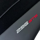 Black Floor Mats for Ferrari 296 GTS (2022-2024) with Leather - AutoWin