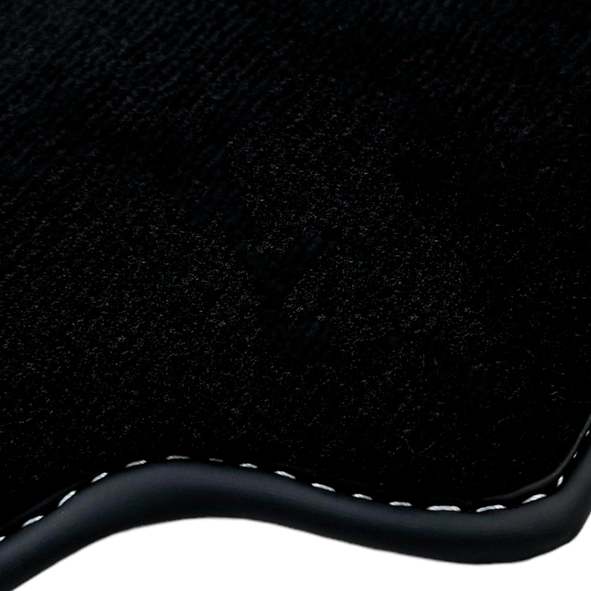 Black Floor Mats for Ferrari 458 Speciale (2012-2015) with Beige Nappa Leather | Italian Edition