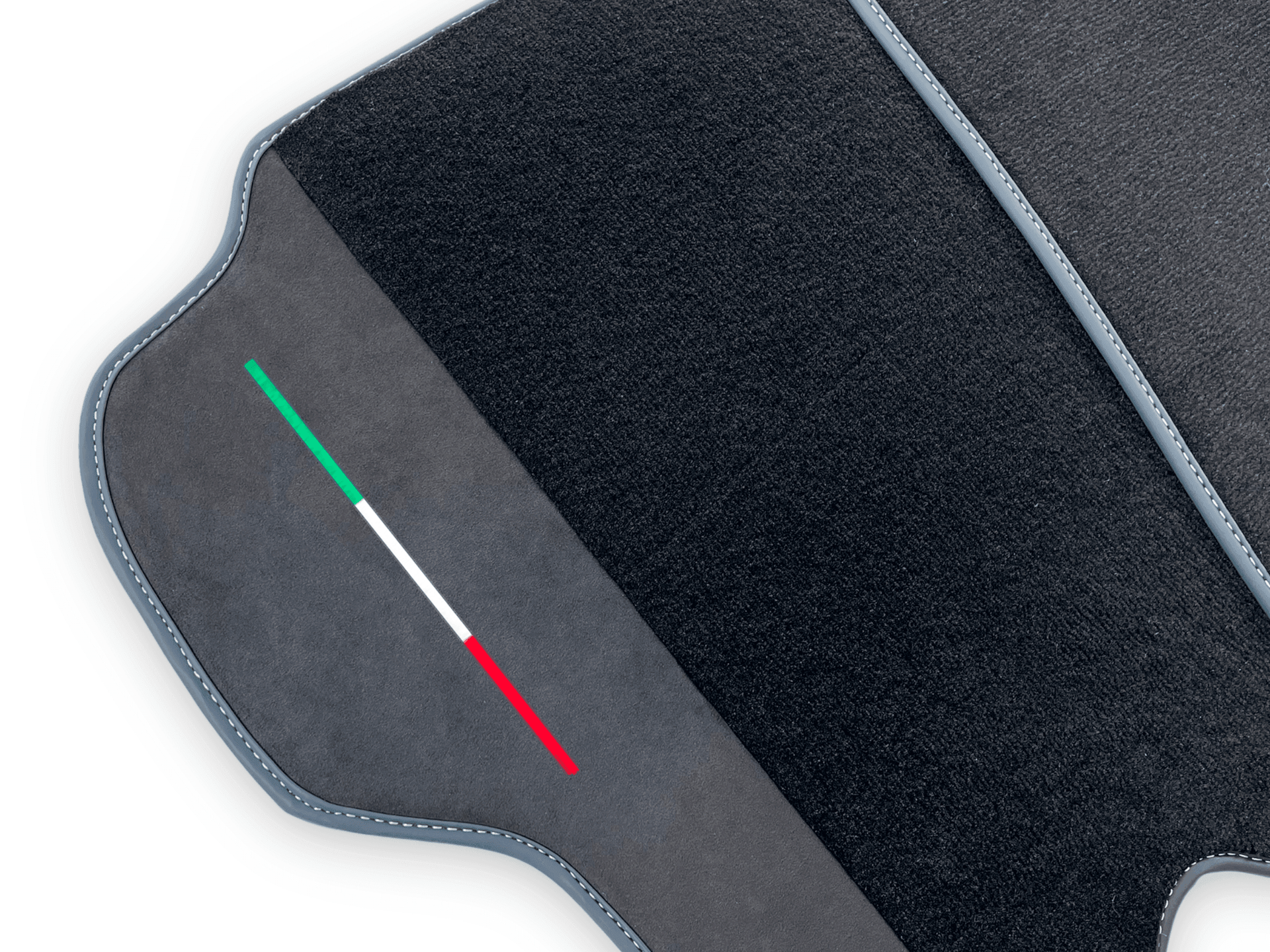 Black Floor Mats For Ferrari California 2008-2014 With Alcantara - AutoWin