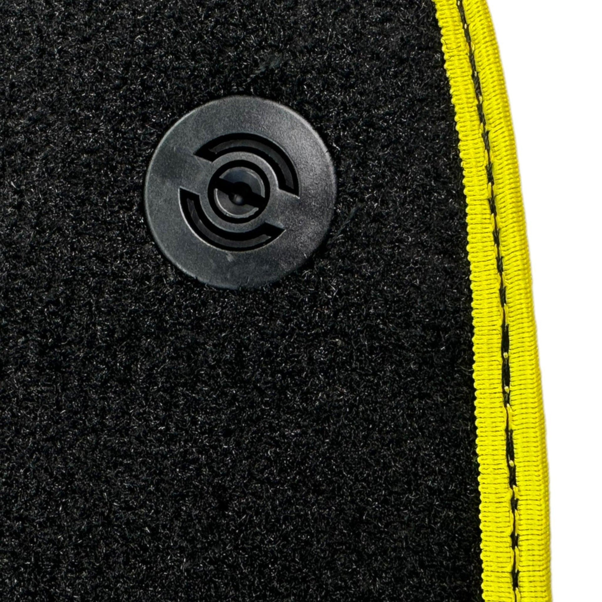 Black Floor Mats for Ferrari F12 TRS (2014) with Carbon Leather - AutoWin