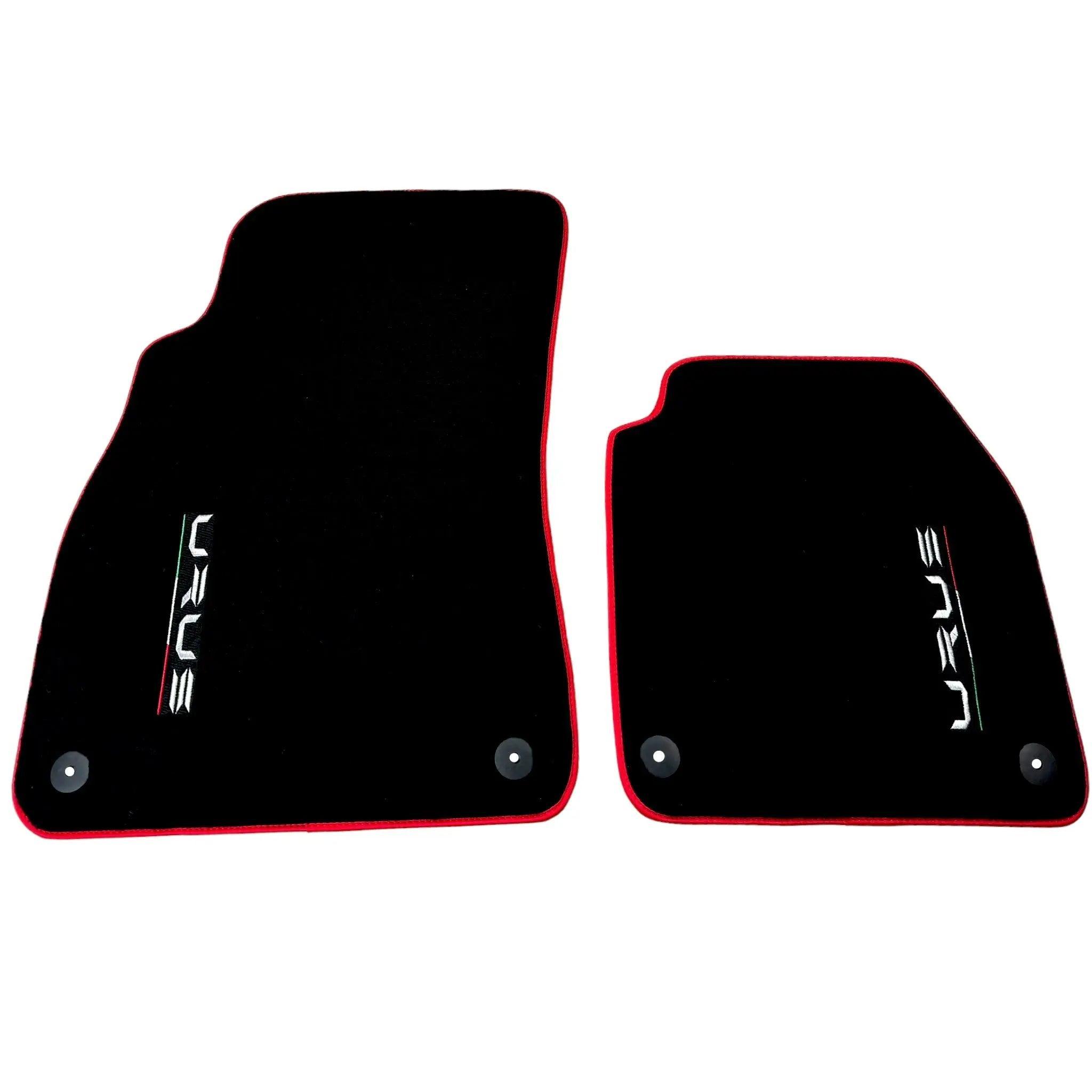 Black Floor Mats for Lamborghini Urus with Red Trim | Right Hand Drive - AutoWin