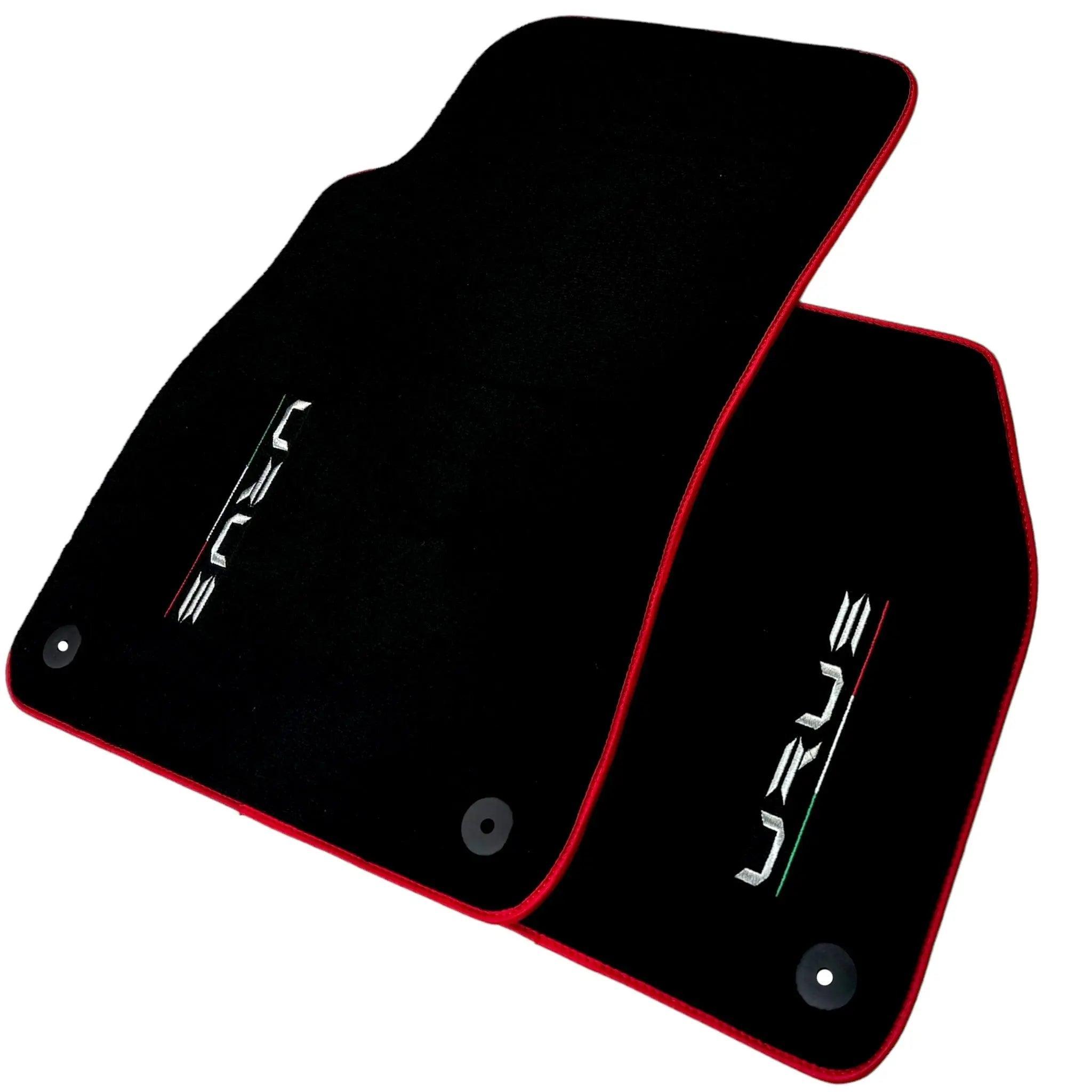 Black Floor Mats for Lamborghini Urus with Red Trim | Right Hand Drive - AutoWin