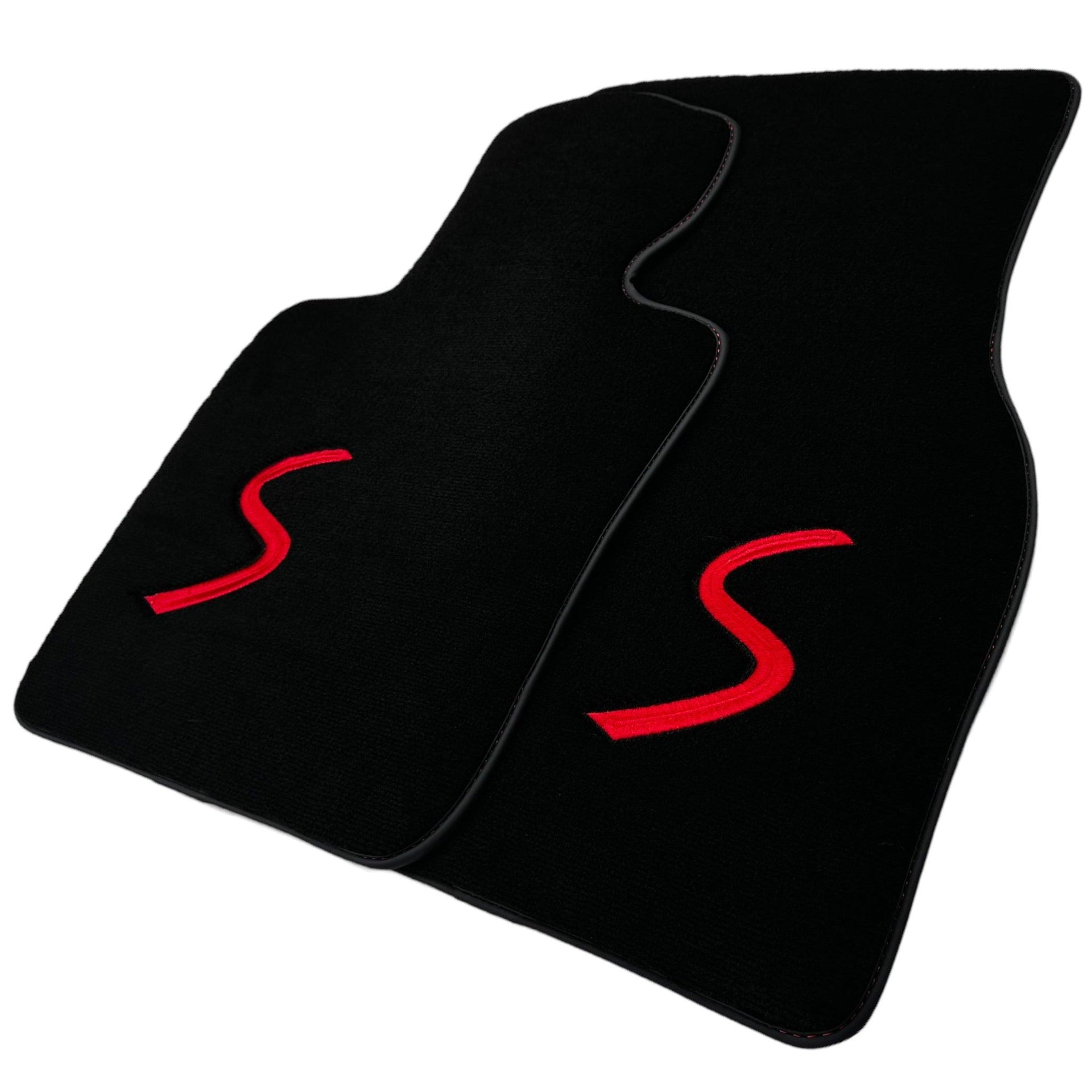 Black Floor Mats for Mini Cabrio F57 Convertible (2016-2023) - AutoWin