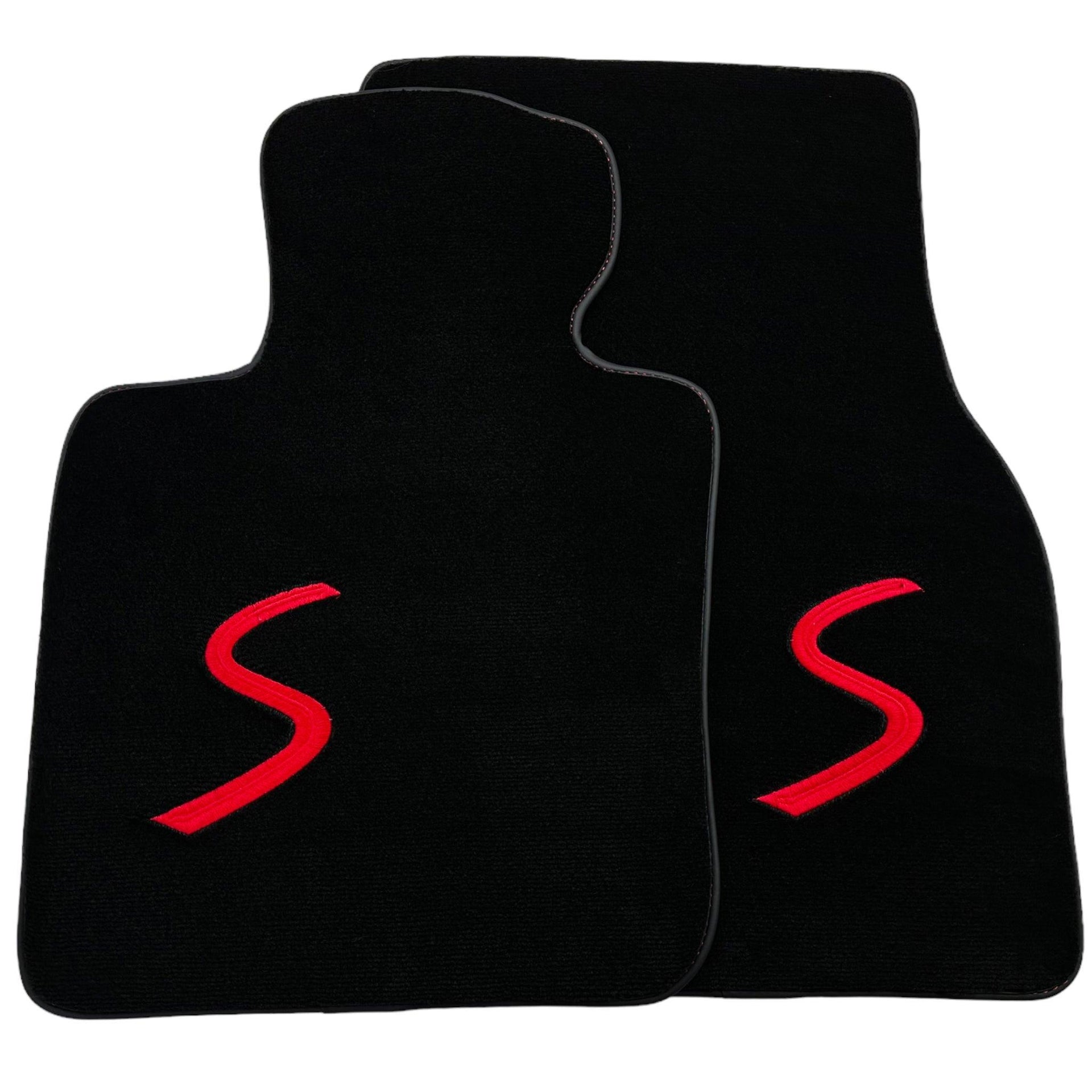 Black Floor Mats for Mini Cabrio R57 Convertible (2009-2016) - AutoWin