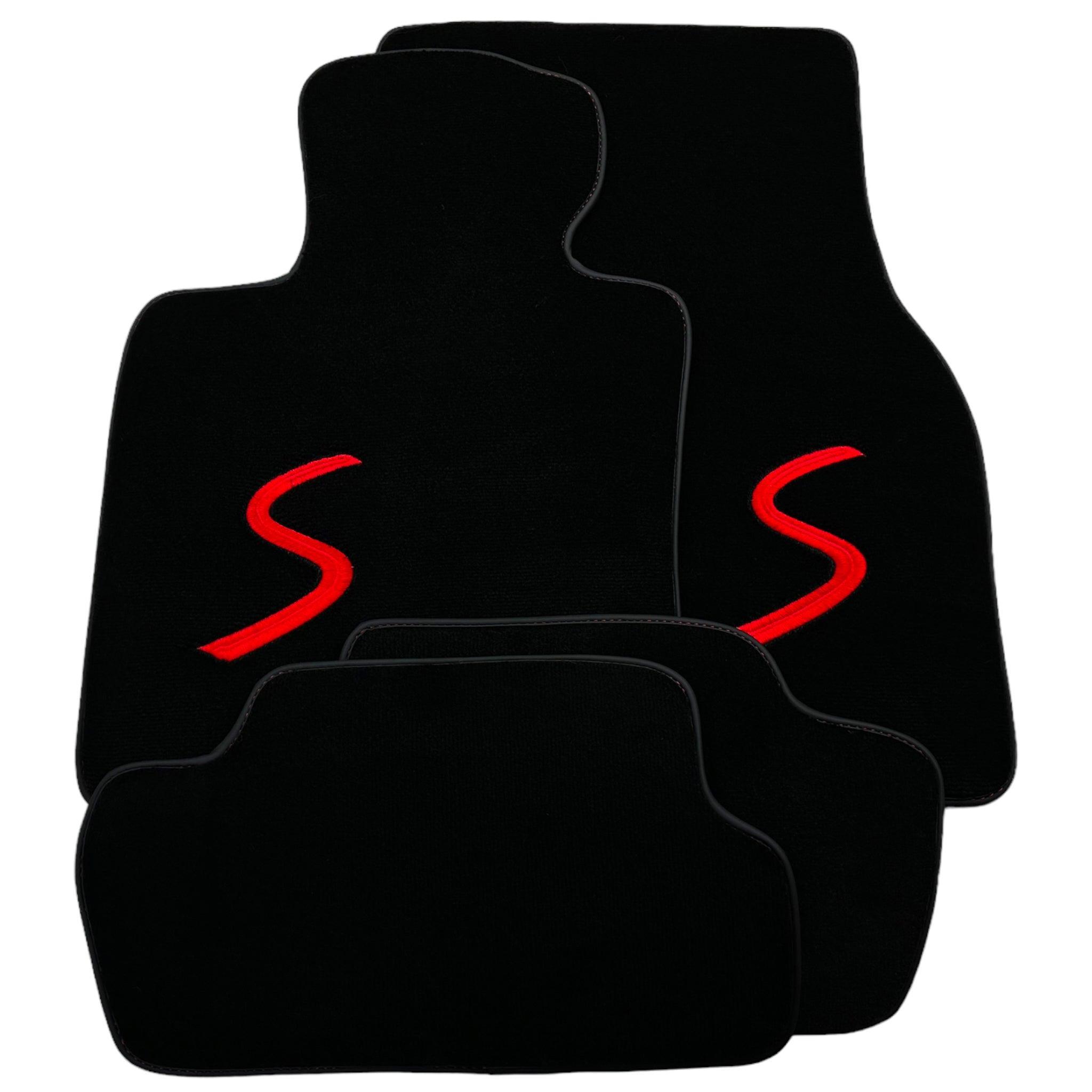 Black Floor Mats for Mini Cooper / One Electric (2020-2023) - AutoWin