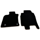 Black Floor Mats for Toyota Camry (2017-2023) Beige Trim - AutoWin