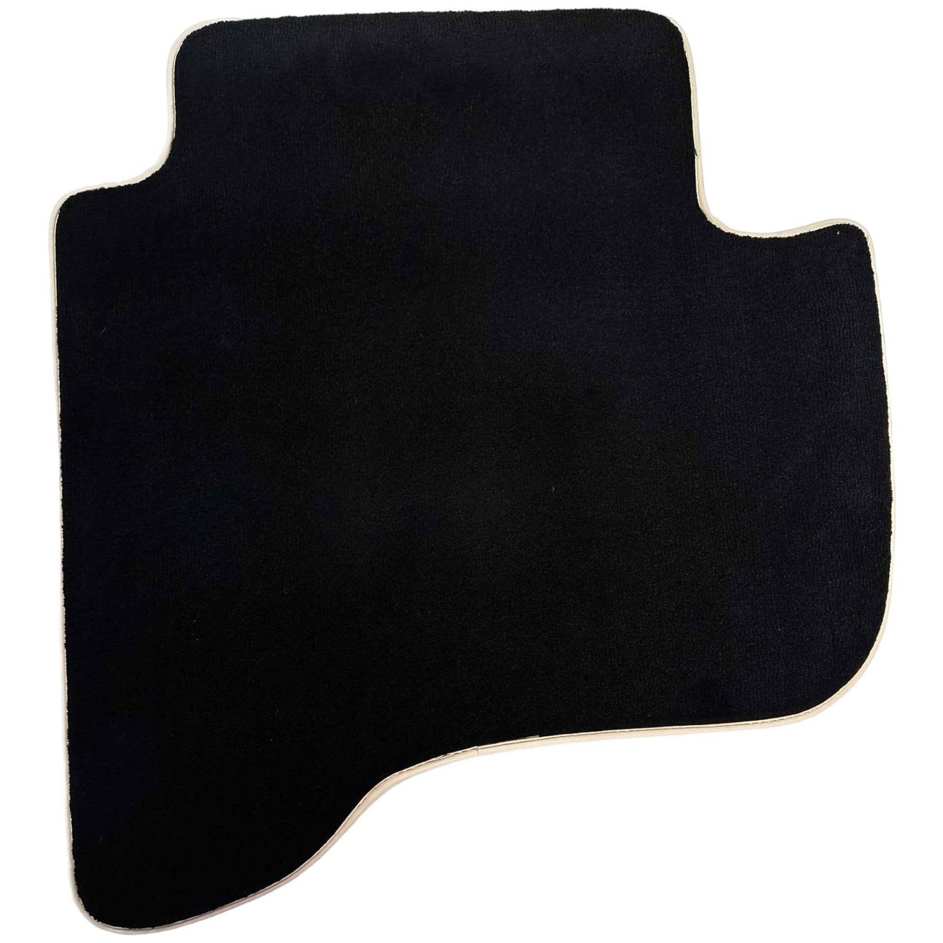 Black Floor Mats For Toyota Land Cruiser 90 (1997-2003) | Beige Trim - AutoWin