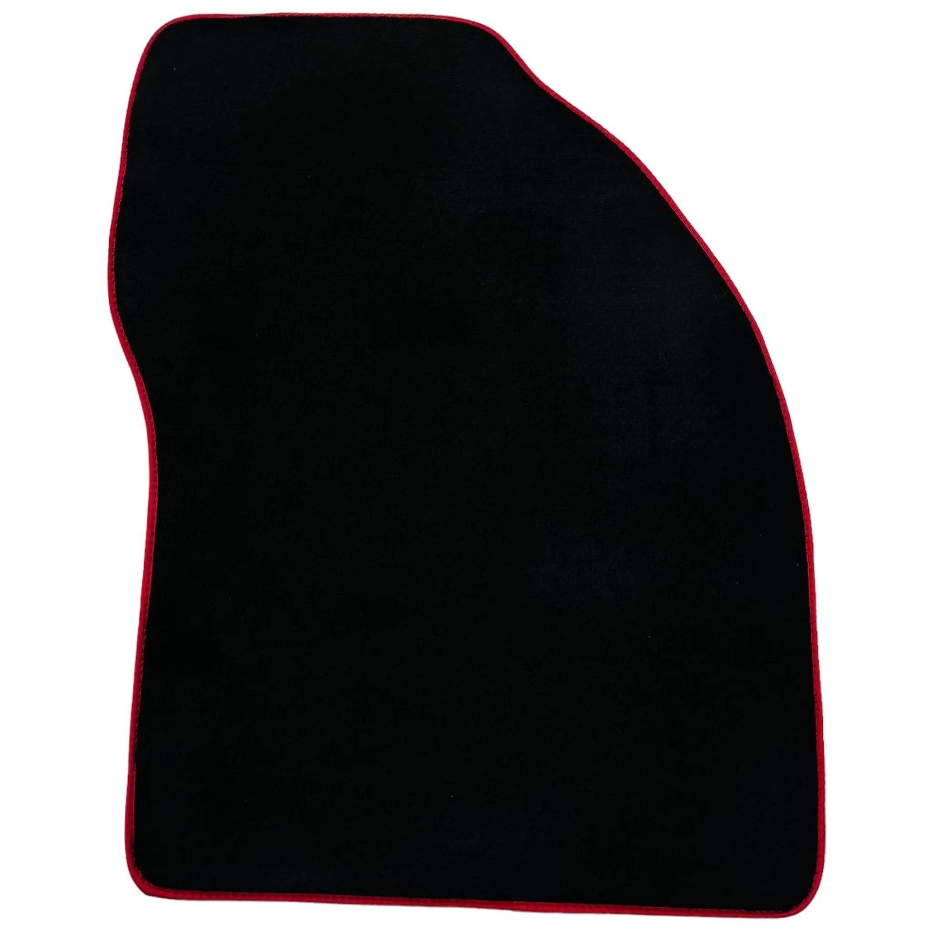 Black Floor Mats for Toyota Prius (2009-2012) with Red Trim - AutoWin