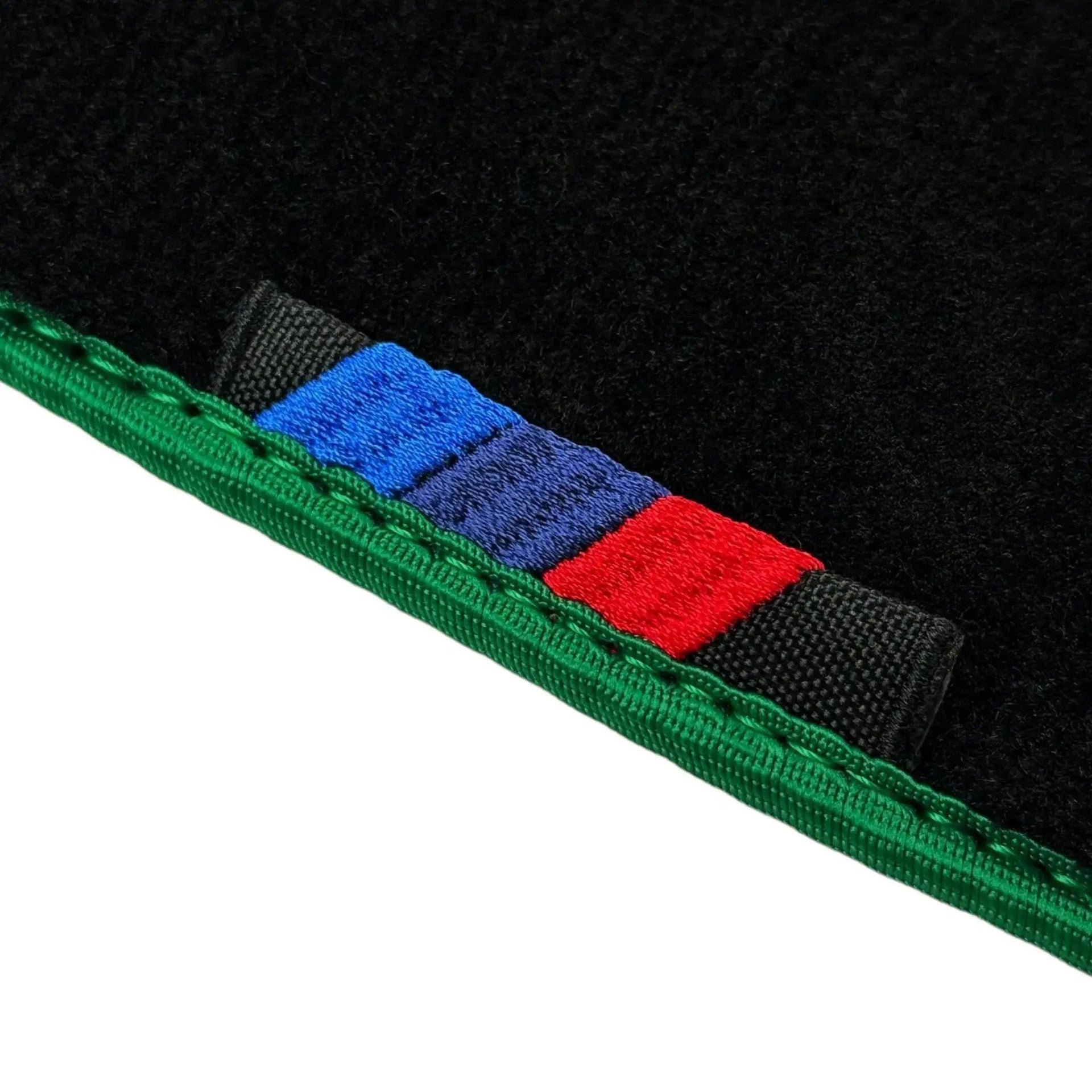 Black Mats For BMW 3 Series E36 Convertible | Green Trim - AutoWin