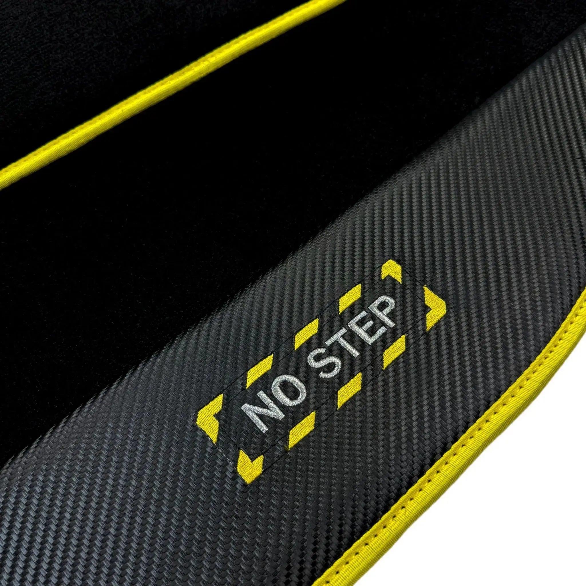 Black Mats For BMW 8 Series G15 2-door Coupe | Fighter Jet Edition | Yellow Trim - AutoWin