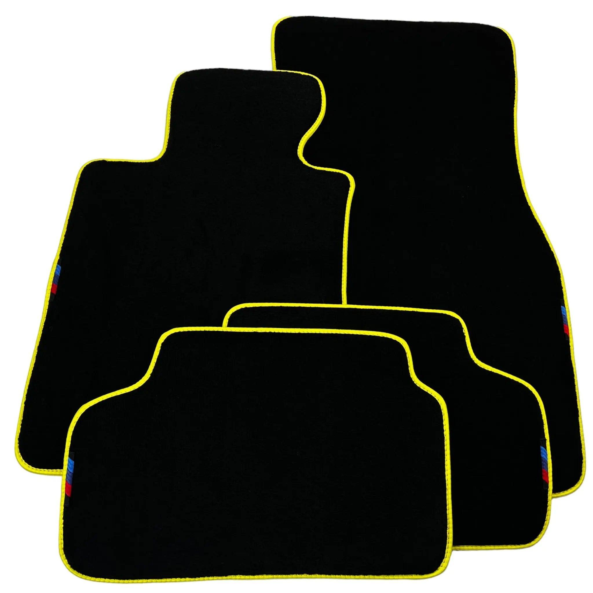 Black Mats For BMW 8 Series G15 2-door Coupe | Yellow Trim - AutoWin