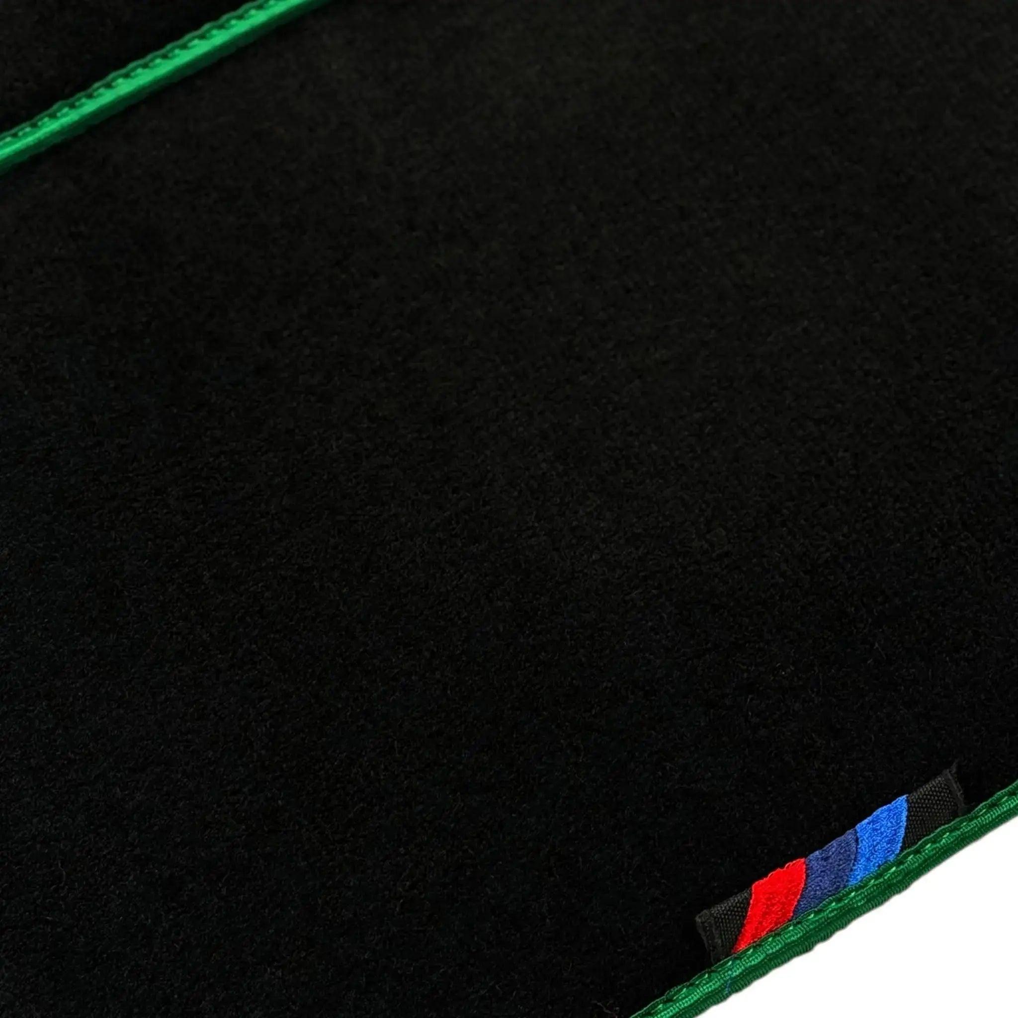 Black Mats For BMW M5 E60 | Green Trim - AutoWin