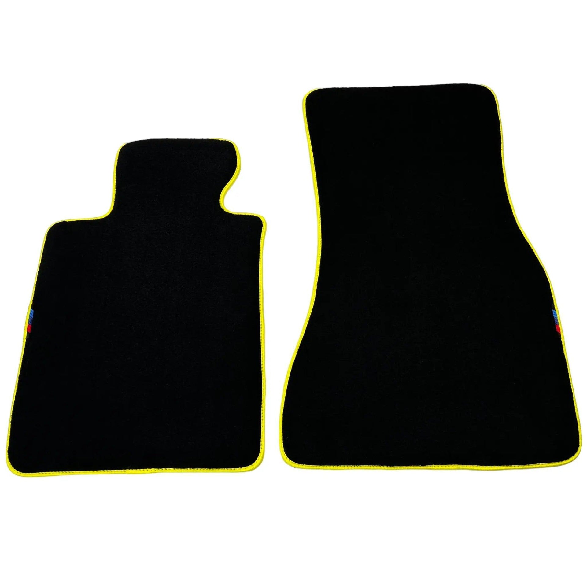 Black Mats For BMW M6 E63 Coupe | Yellow Trim - AutoWin