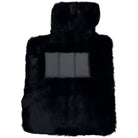 Black Sheepskin Floor Mats for Rolls-Royce Shadow (1965-1977) No Steps Edition - AutoWin