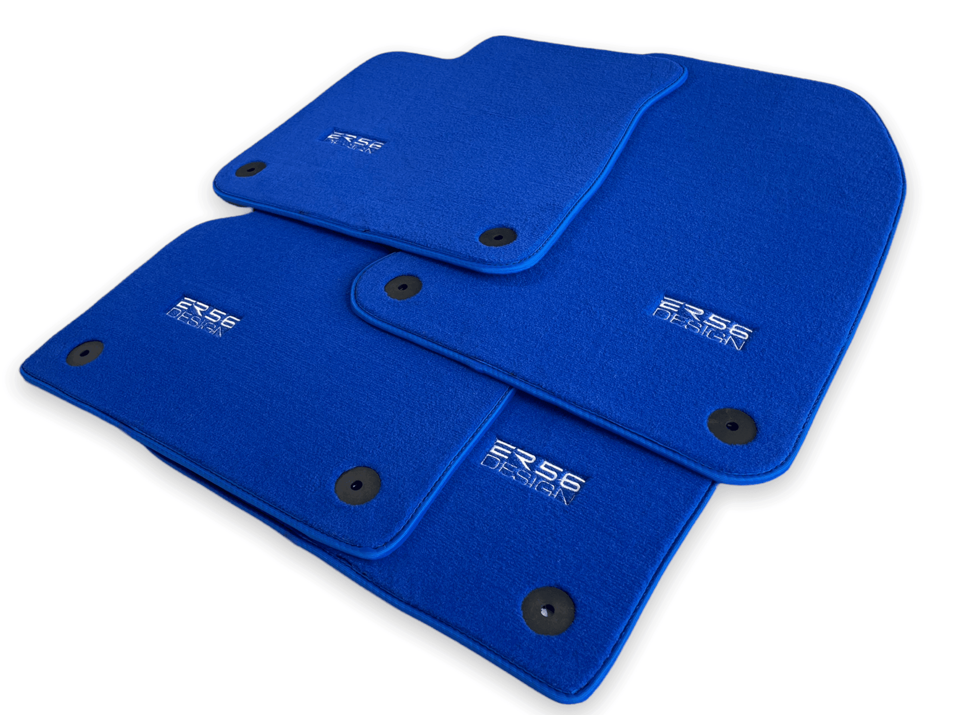 Blue Floor Mats for A7 - C8 (2018-2023) | ER56 Design - AutoWin