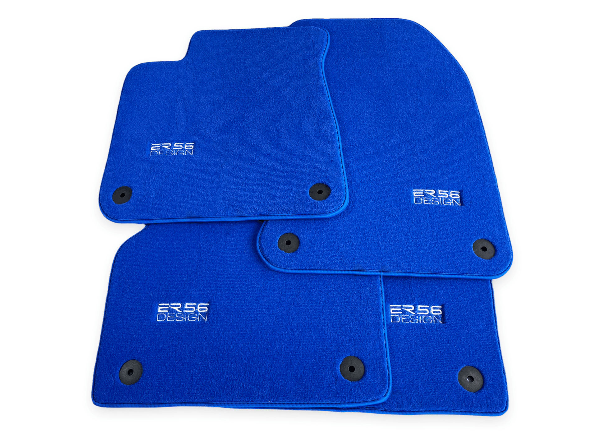 Blue Floor Mats for Audi A3 - 5-door Sportback Hybrid (2021 - 2024) | ER56 Design - AutoWin