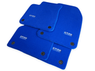 Blue Floor Mats for Audi A4 - B7 Convertible (2006-2009) | ER56 Design - AutoWin