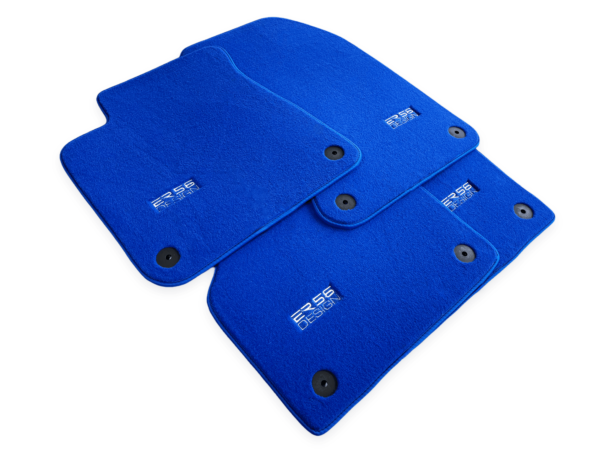 Blue Floor Mats for Audi A6 - C8 Sedan (2018-2023) | ER56 Design - AutoWin