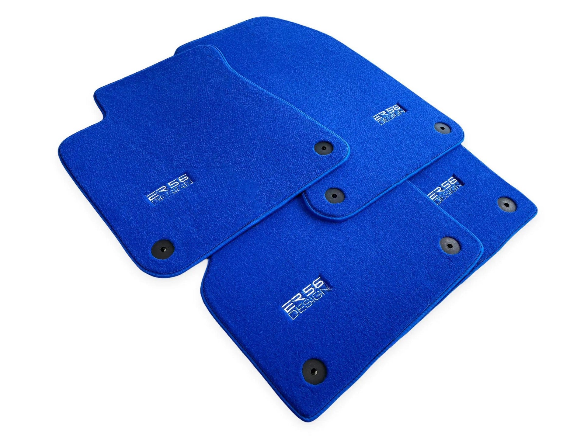 Blue Floor Mats for Audi Q5 FY (2017-2023) | ER56 Design - AutoWin