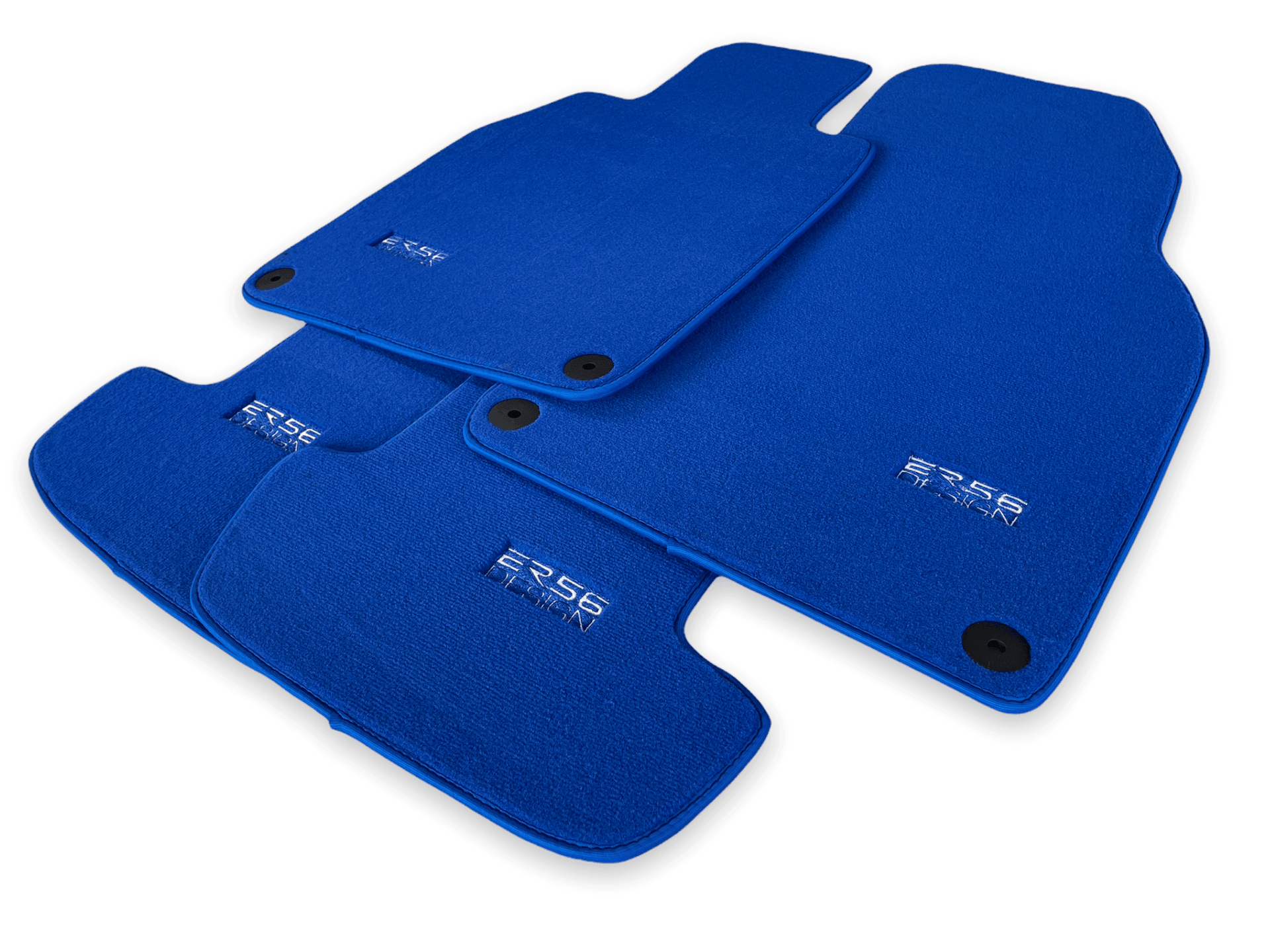 Blue Floor Mats for Porsche Cayenne (2018-2023) | ER56 Design - AutoWin
