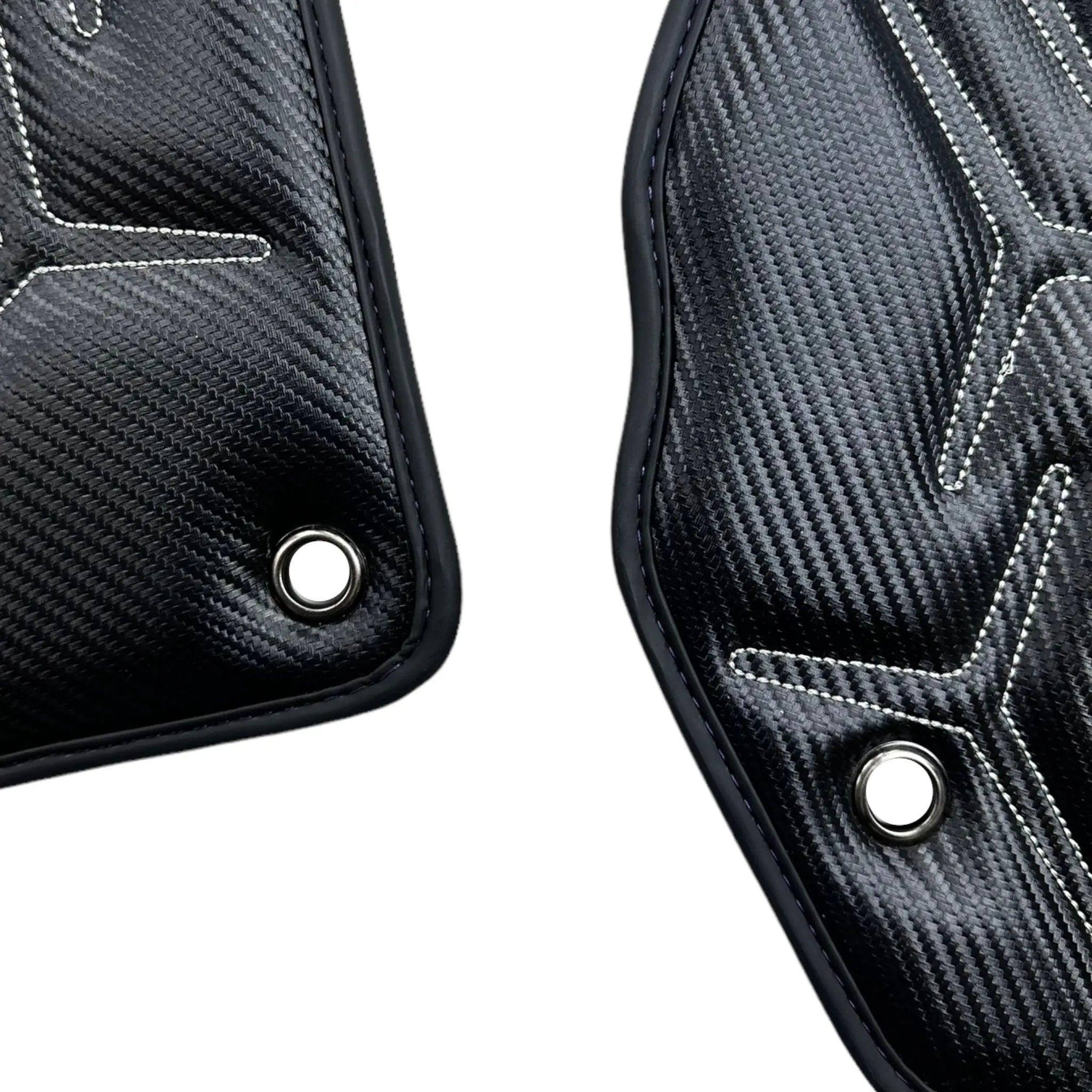 Carbon Leather Floor Mats for Lamborghini Aventador SVJ 63 Edition - AutoWin