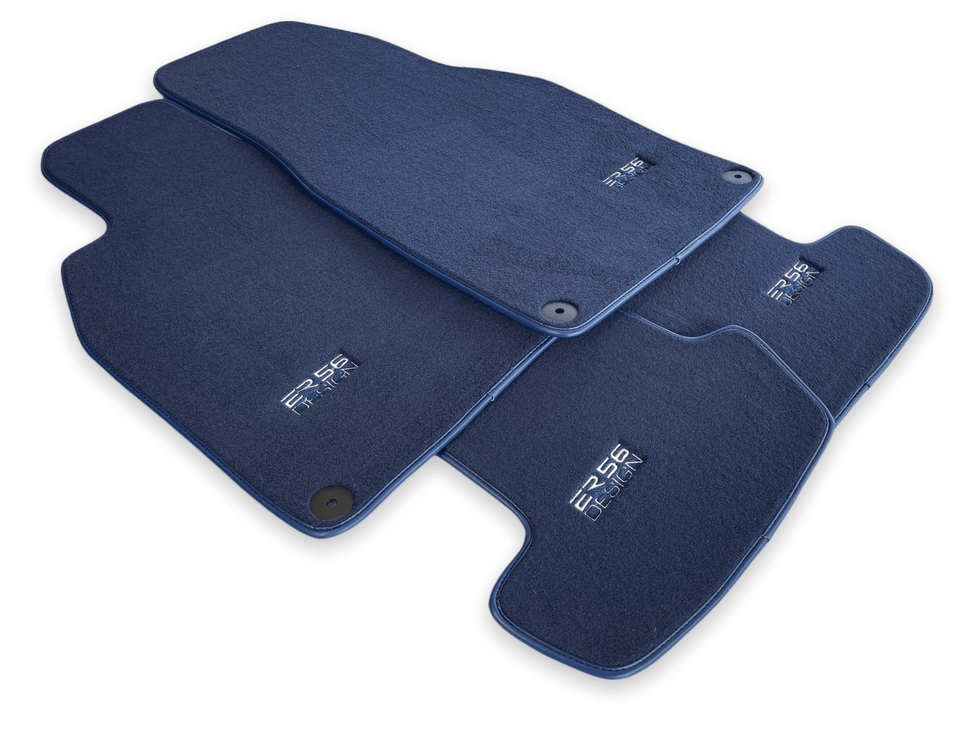 Dark Blue Floor Mats for Porsche 911 - 992 (2019-2024) | ER56 Design - AutoWin