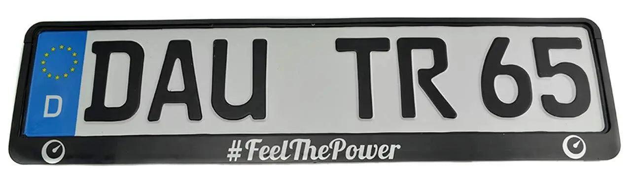 FeelThePower Number Plate Holder Eu Standard Size 52 Cm X 11 Cm - AutoWin