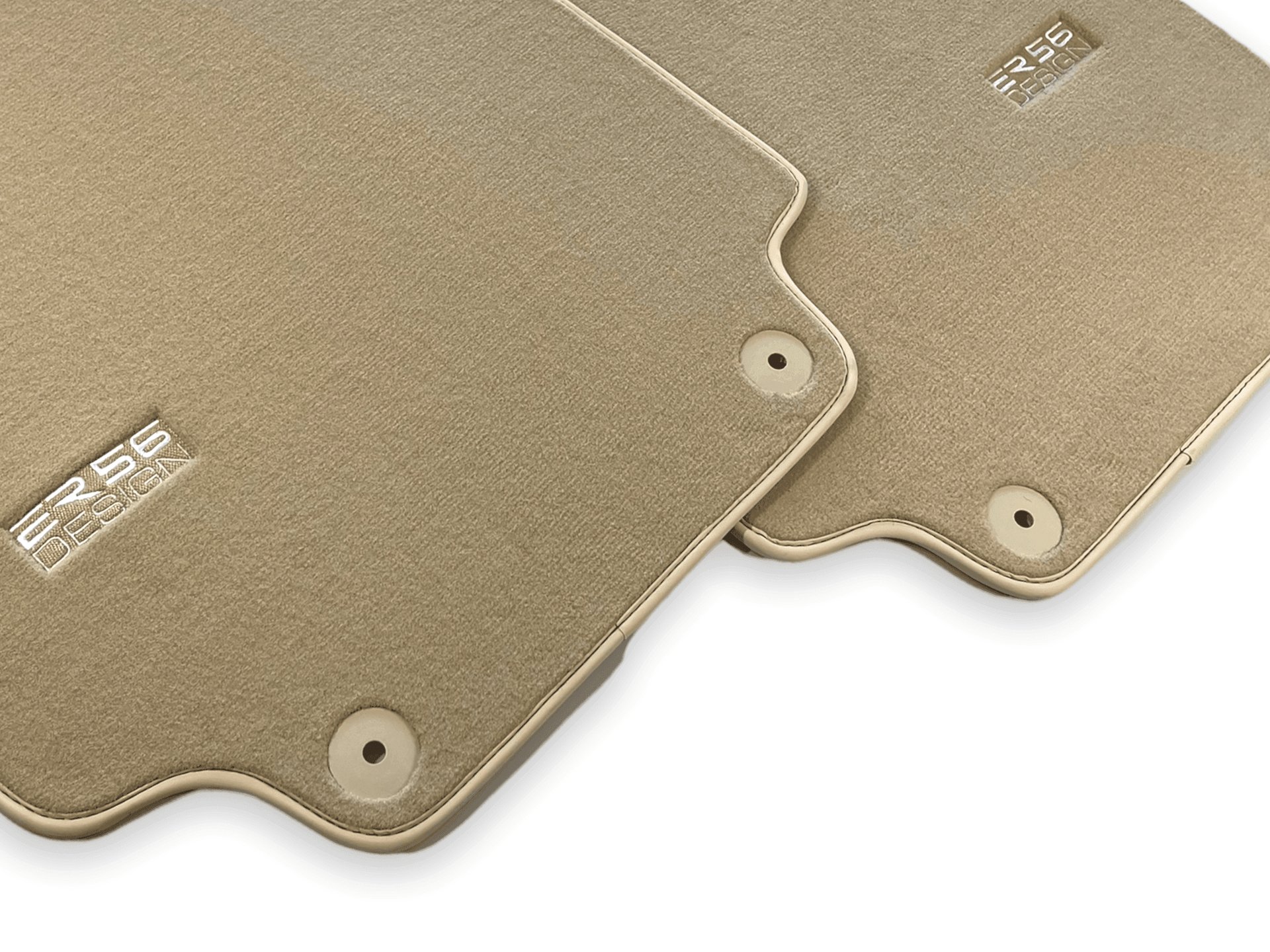 Floor Mats for Audi R8 (2007-2015) Beige Carpet ER56 Design - AutoWin