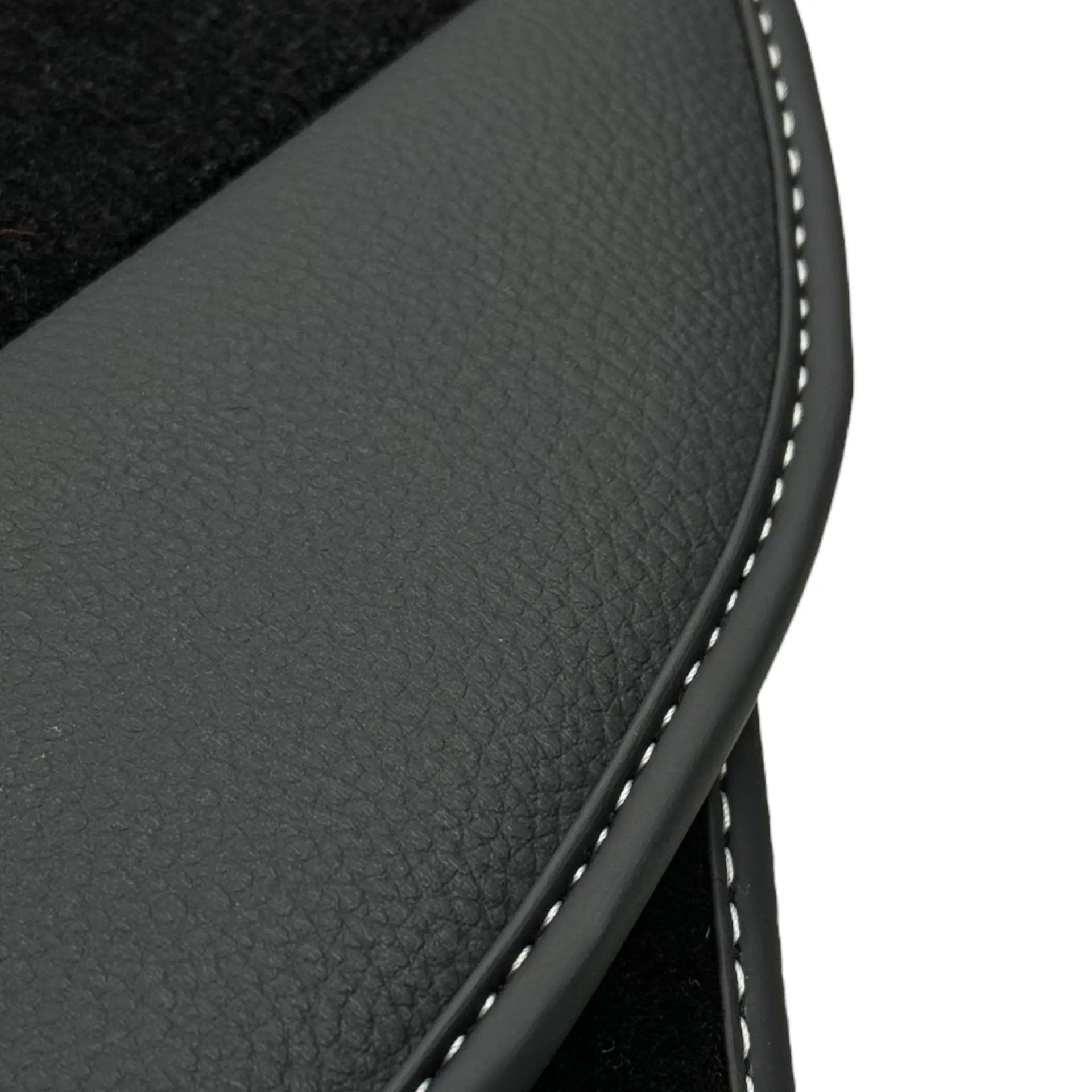 Floor Mats for Tesla Model X - 7 Seats (2016-2024) Black Tailored Carpets ER56 Design - AutoWin