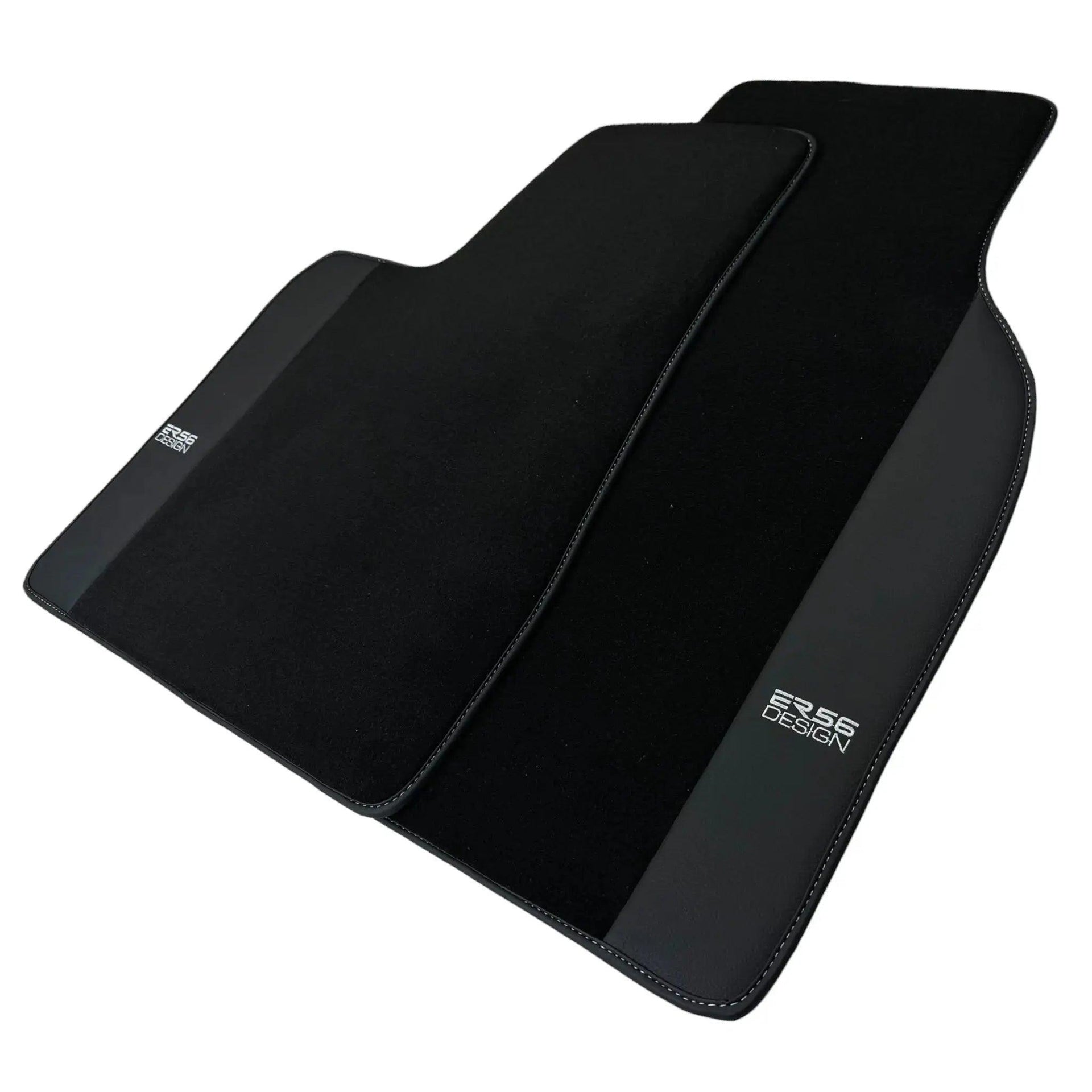 Floor Mats for Tesla Model X (6 Seats) Black Tailored Carpets ER56 Design - AutoWin