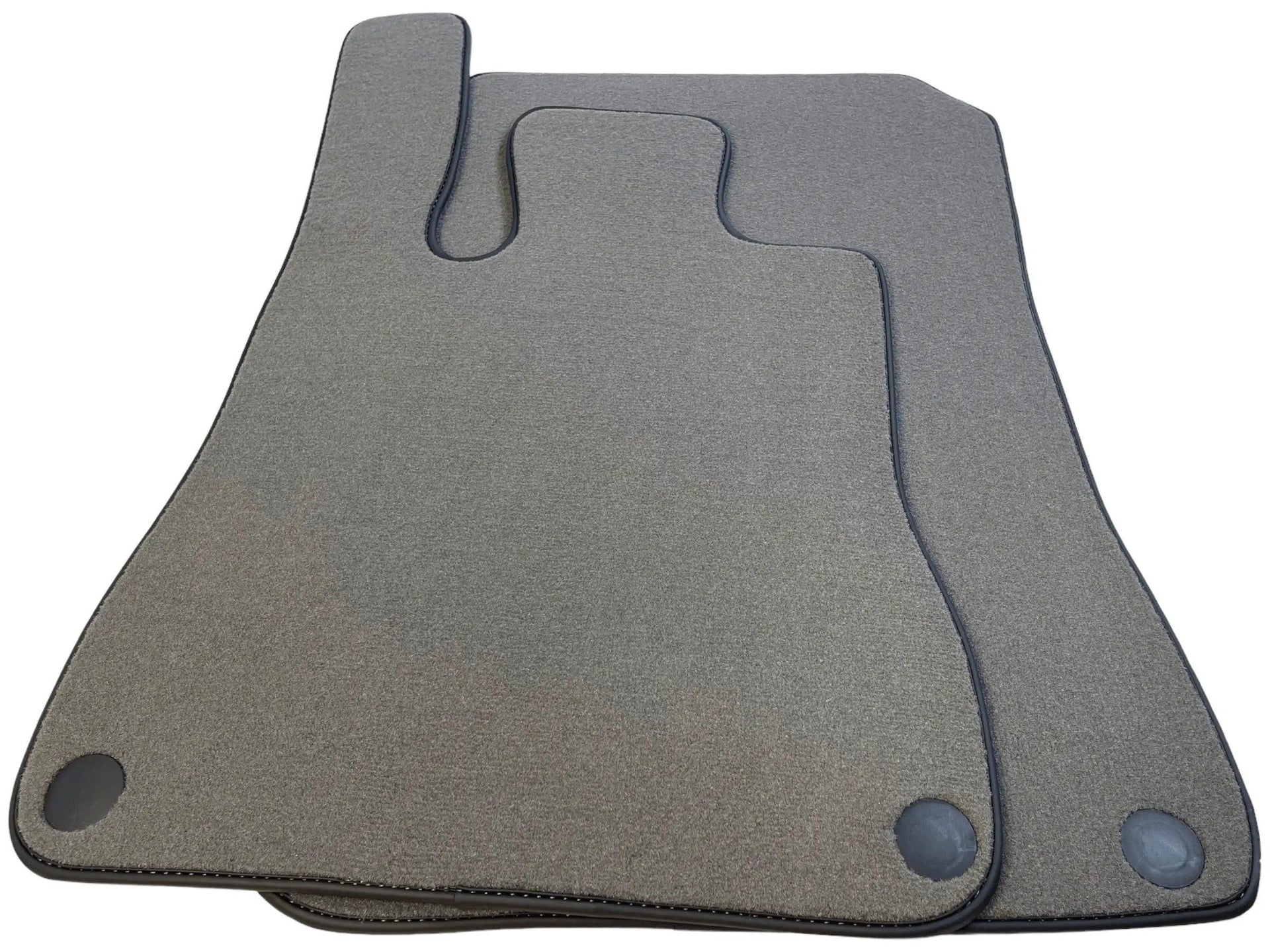 Gray Floor Mats For Mercedes-Benz SLC R172 (2016-2023) Black Trim - AutoWin