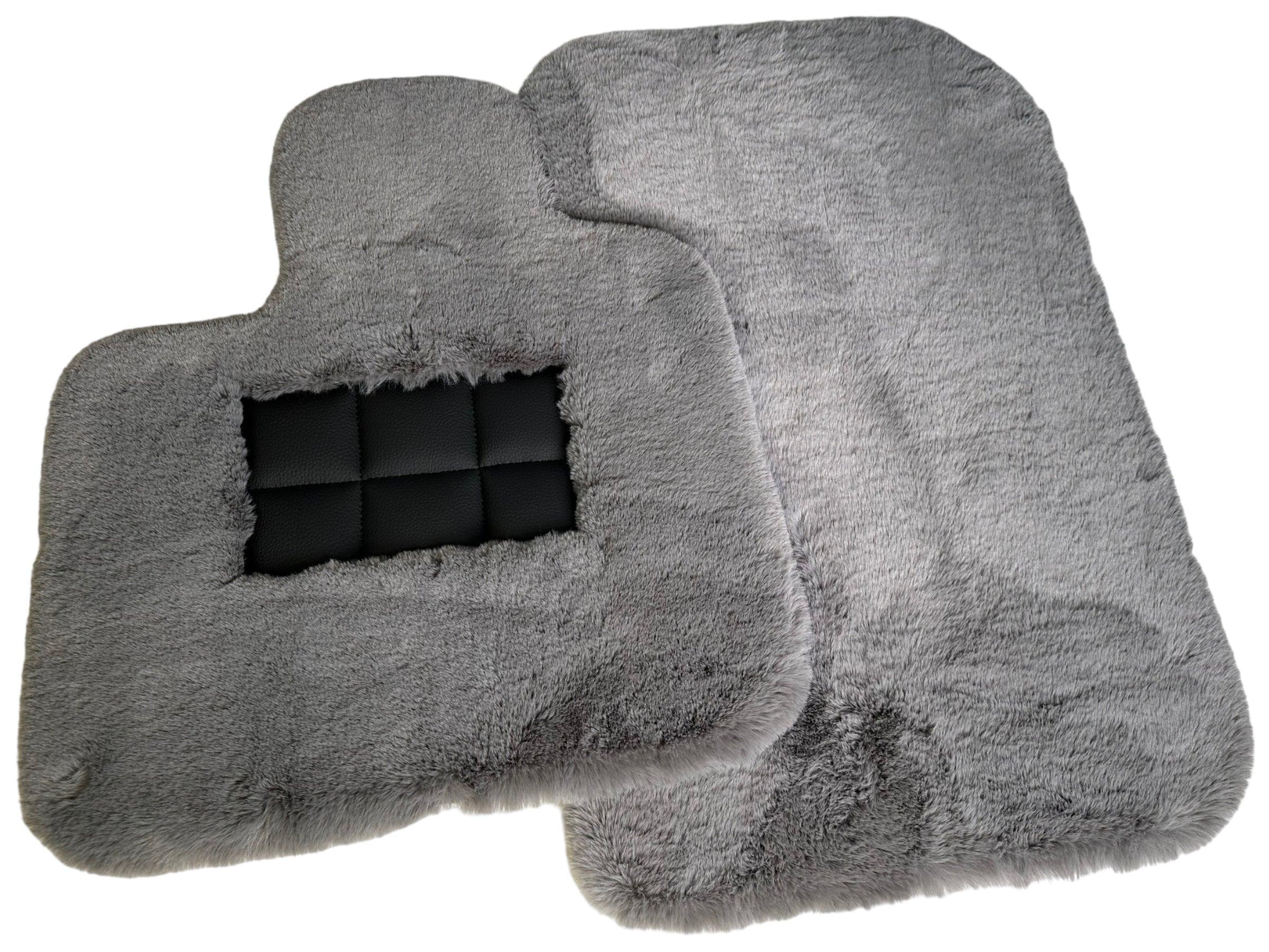 Gray Sheepskin Floor Mats For Rolls Royce Spectre (2023-2024) Er56 Design Brand - AutoWin