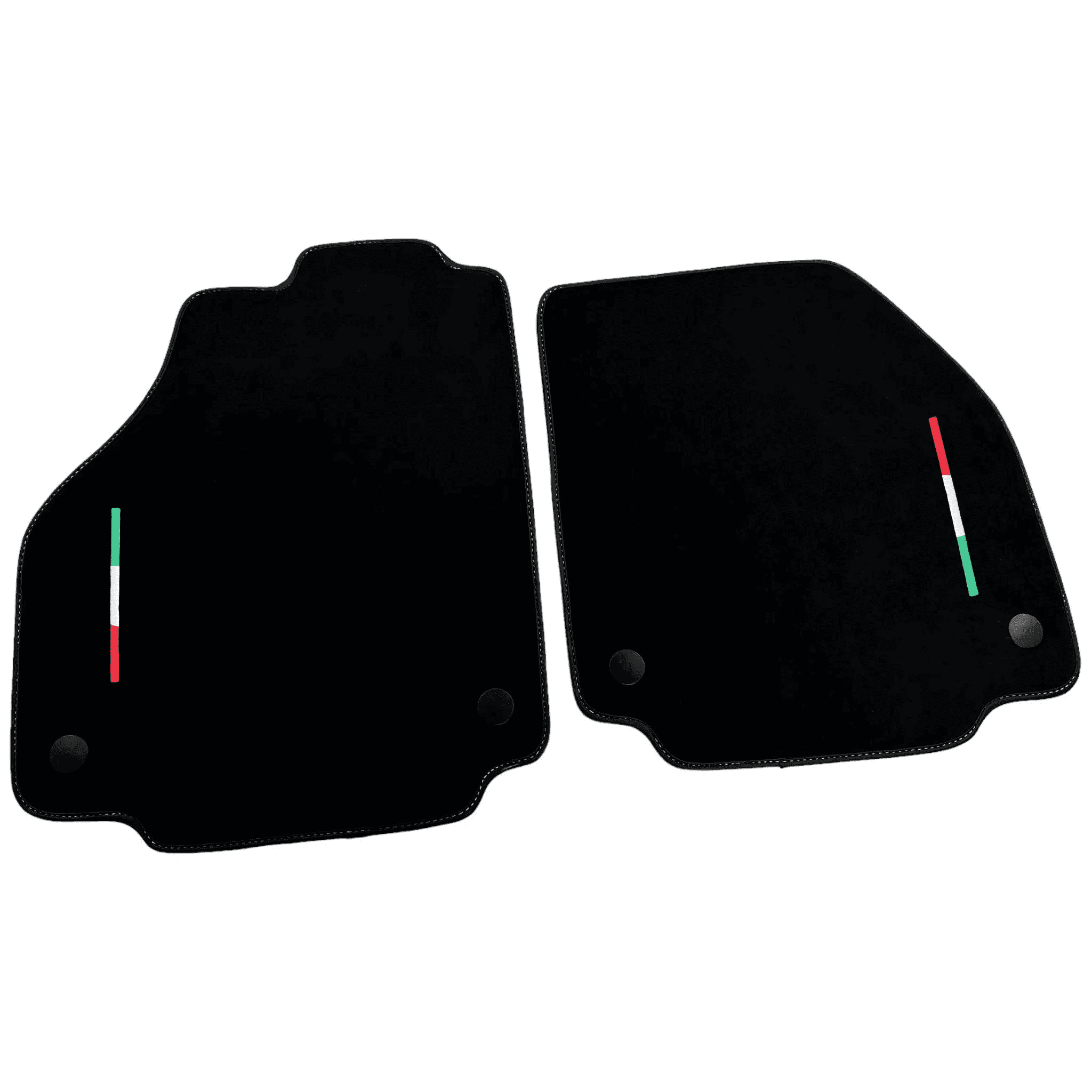Alcantara Black Floor Mats For Ferrari 488 Pista Spider (2019-2021) Italian Edition - AutoWin
