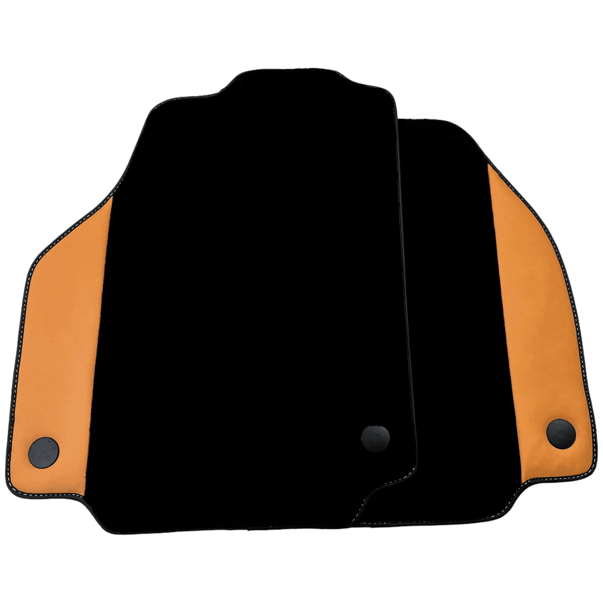 Black Floor Mats for Ferrari 458 Spider (2012-2015) with Beige Nappa Leather - AutoWin