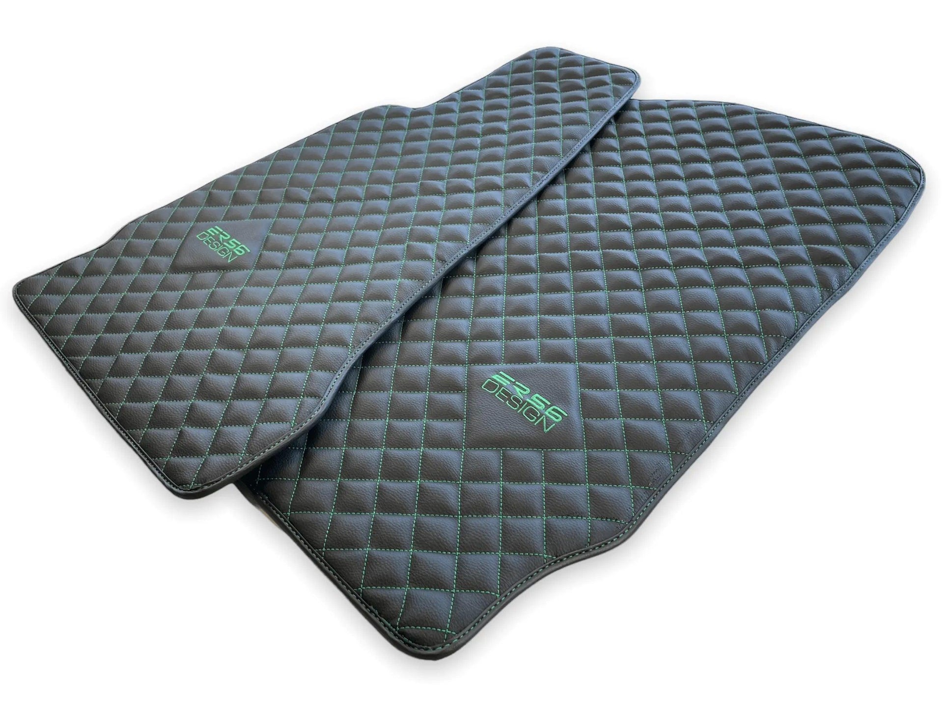 Leather Floor Mats For Aston Martin Vanquish (2012–2018) ER56 Design - AutoWin