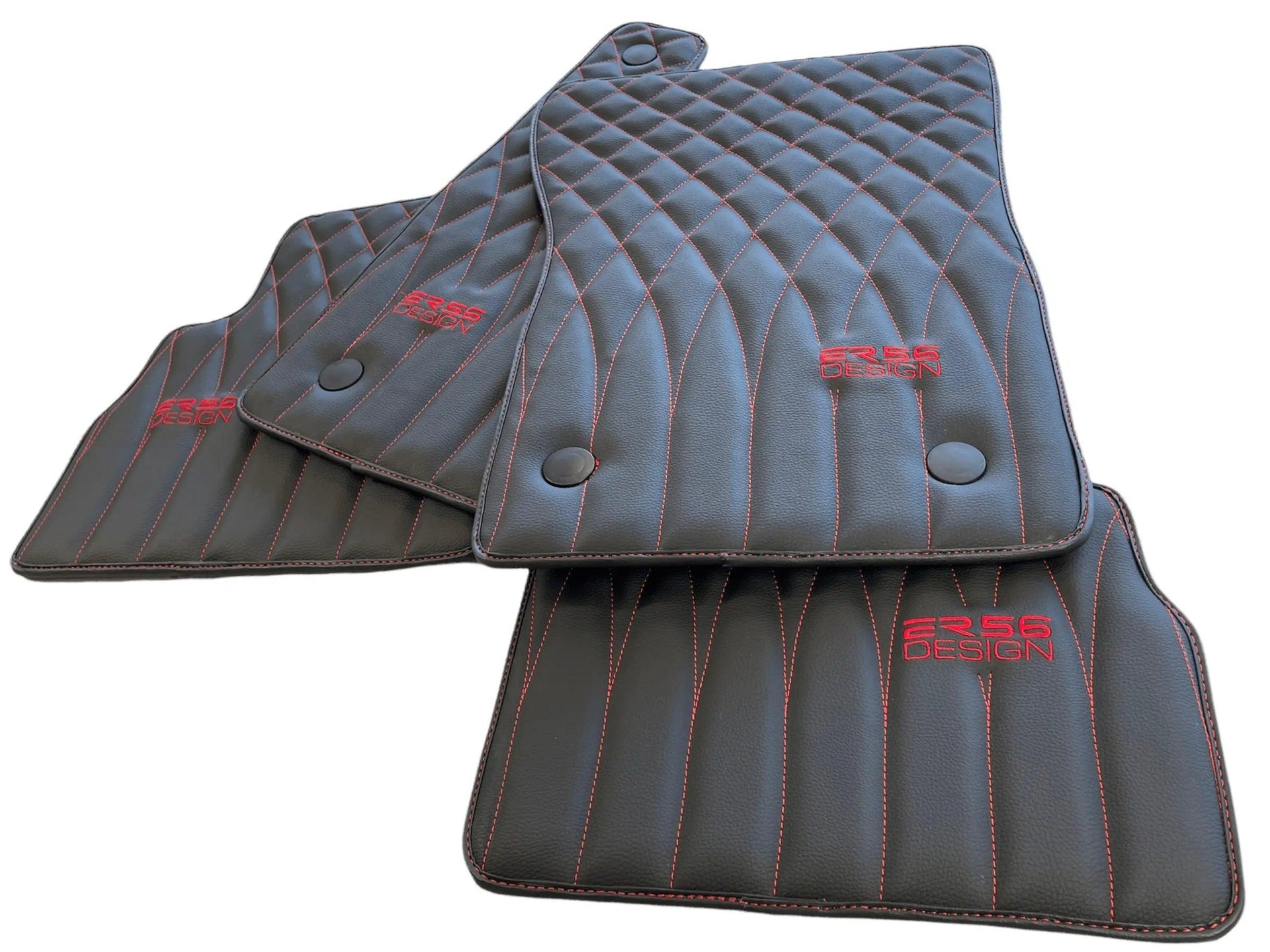 Leather Floor Mats For Mercedes-Benz G Class W461 (1979-2008) ER56 Design - AutoWin