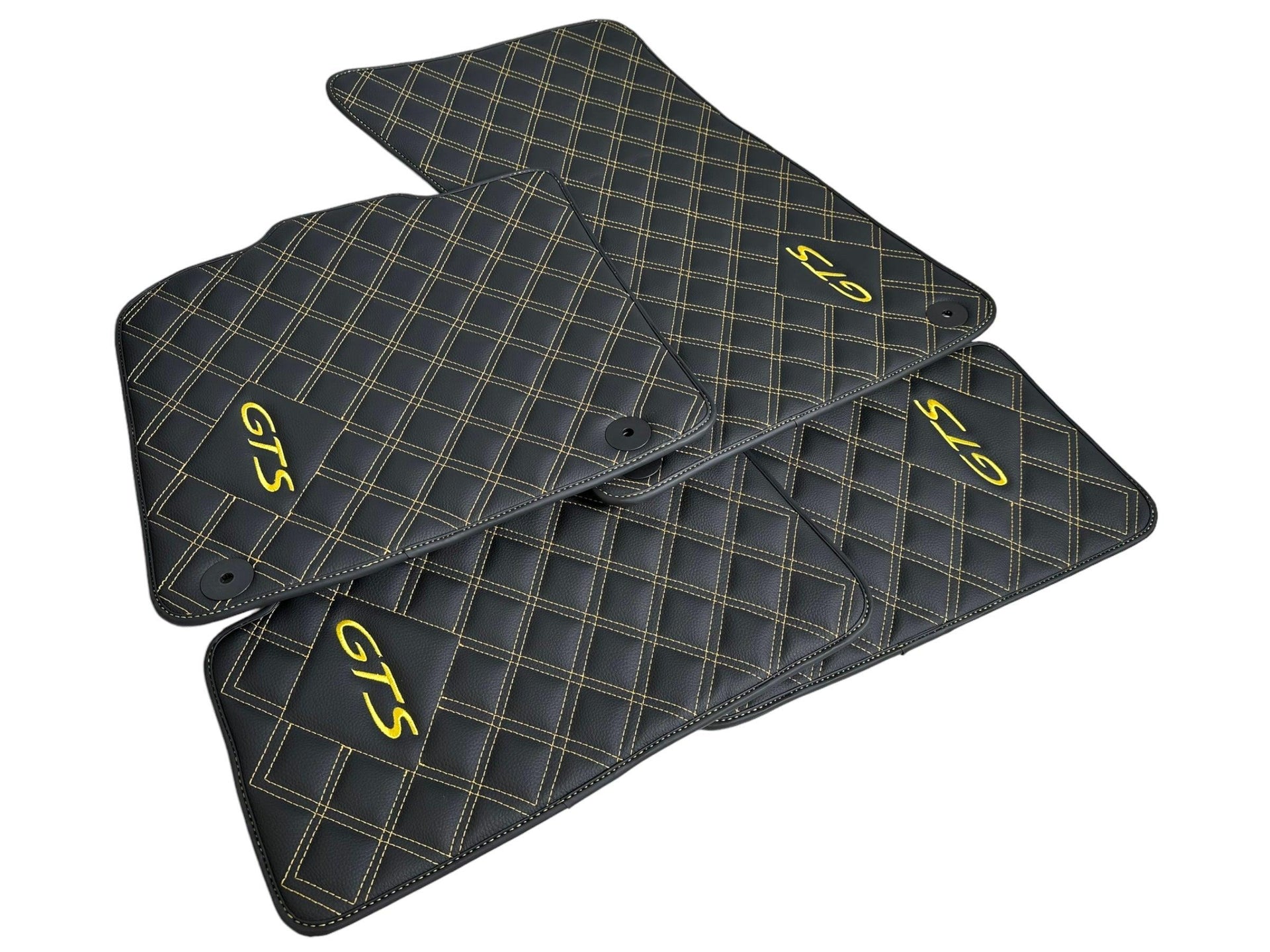 Leather Floor Mats for Porsche Taycan GTS (2019-2023) - AutoWin
