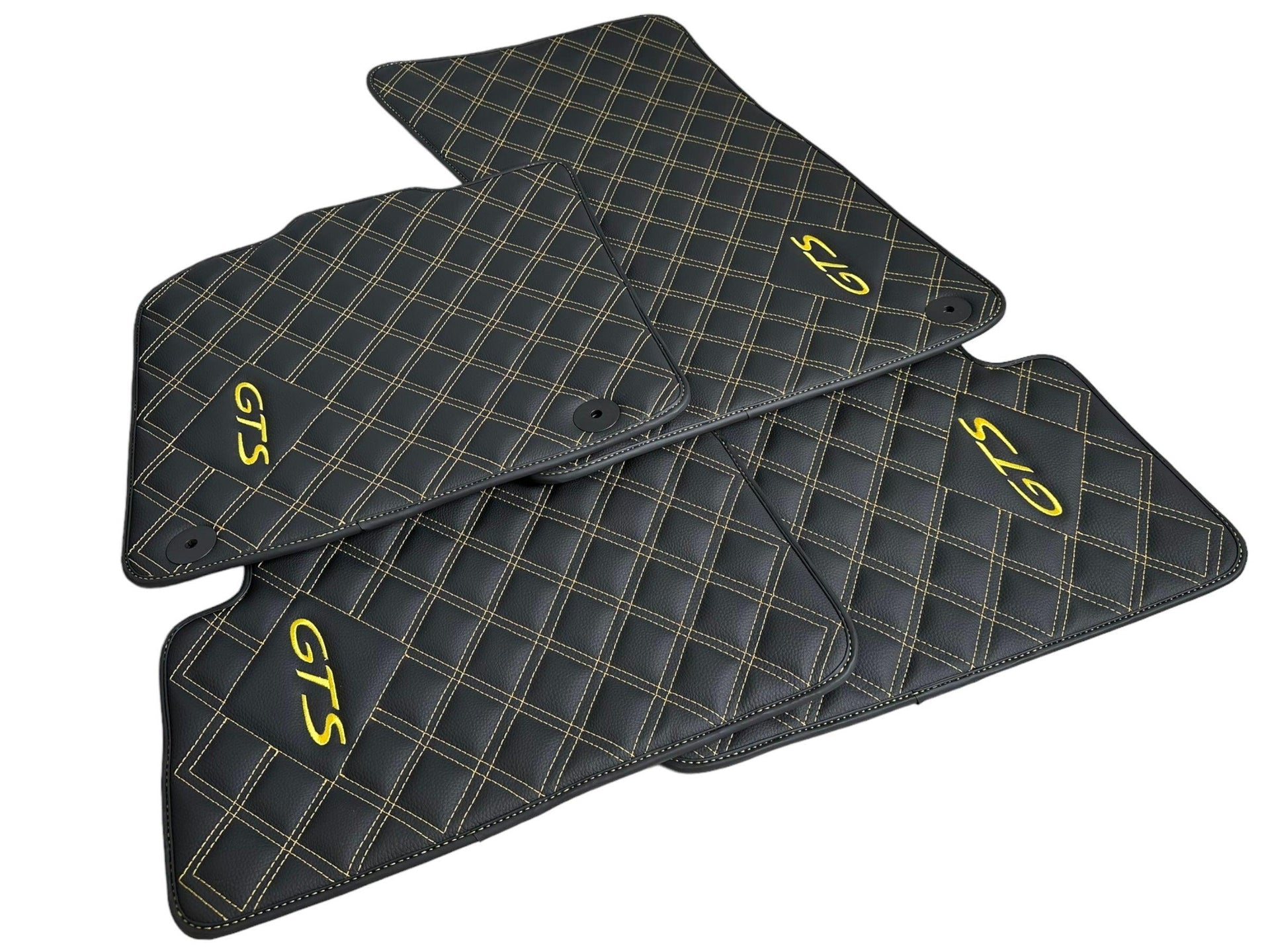 Leather Floor Mats for Porsche Taycan GTS (2019-2023) - AutoWin