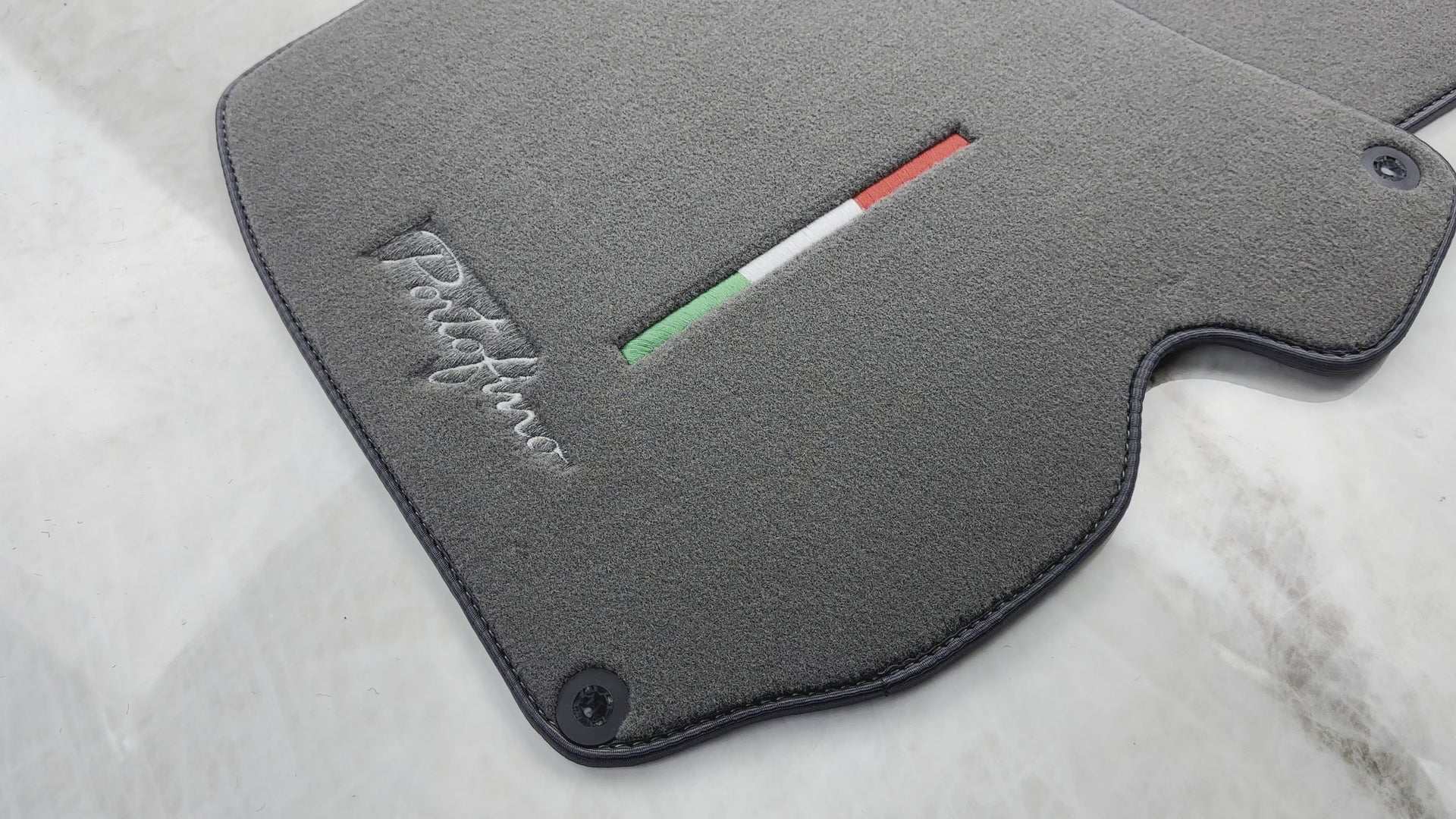 Gray Floor Mats for Ferrari Portofino (2018-2023) Italian Edition - AutoWin